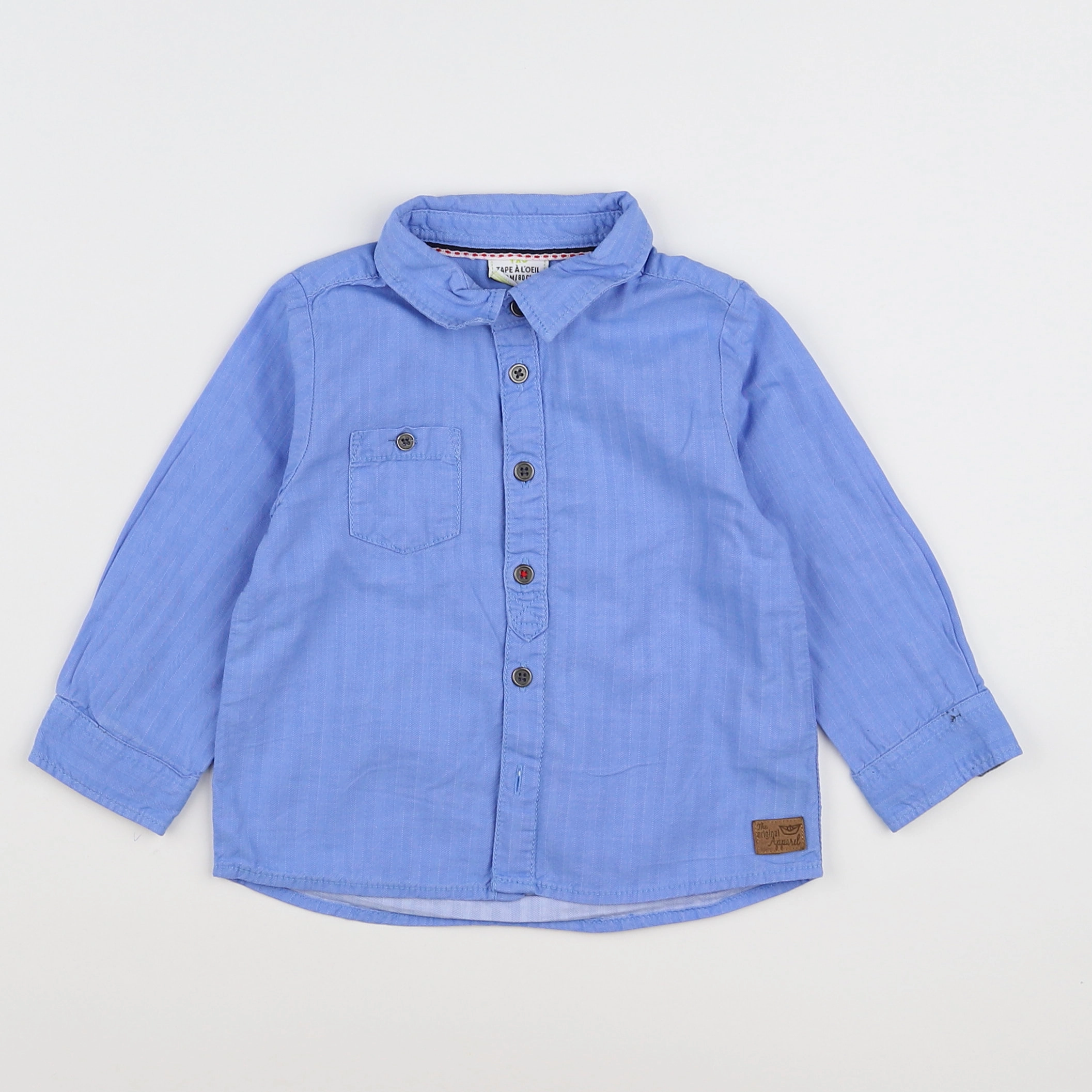 Tape à l'oeil - chemise bleu - 18 mois