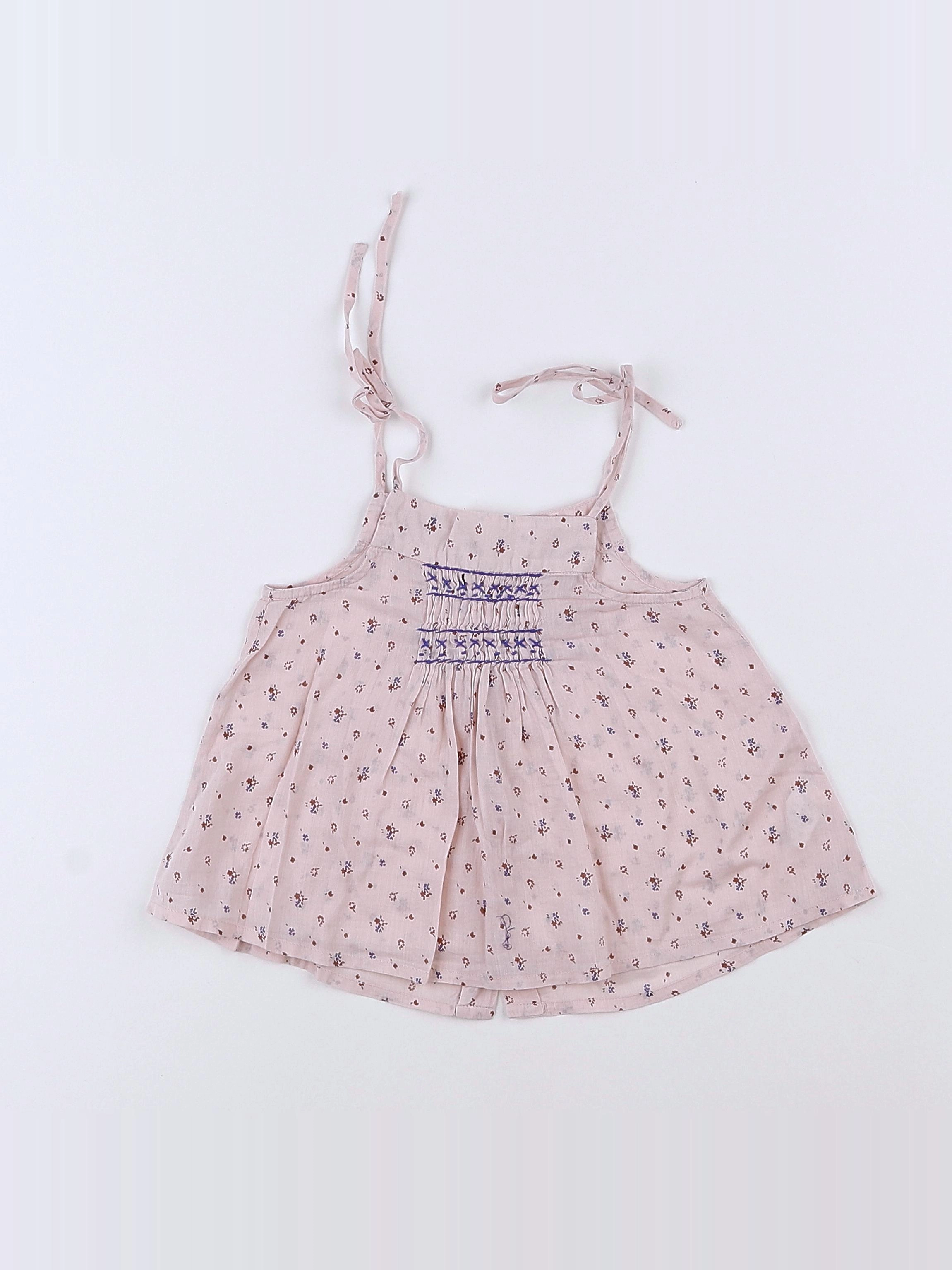 Bonpoint - blouse rose - 12 mois