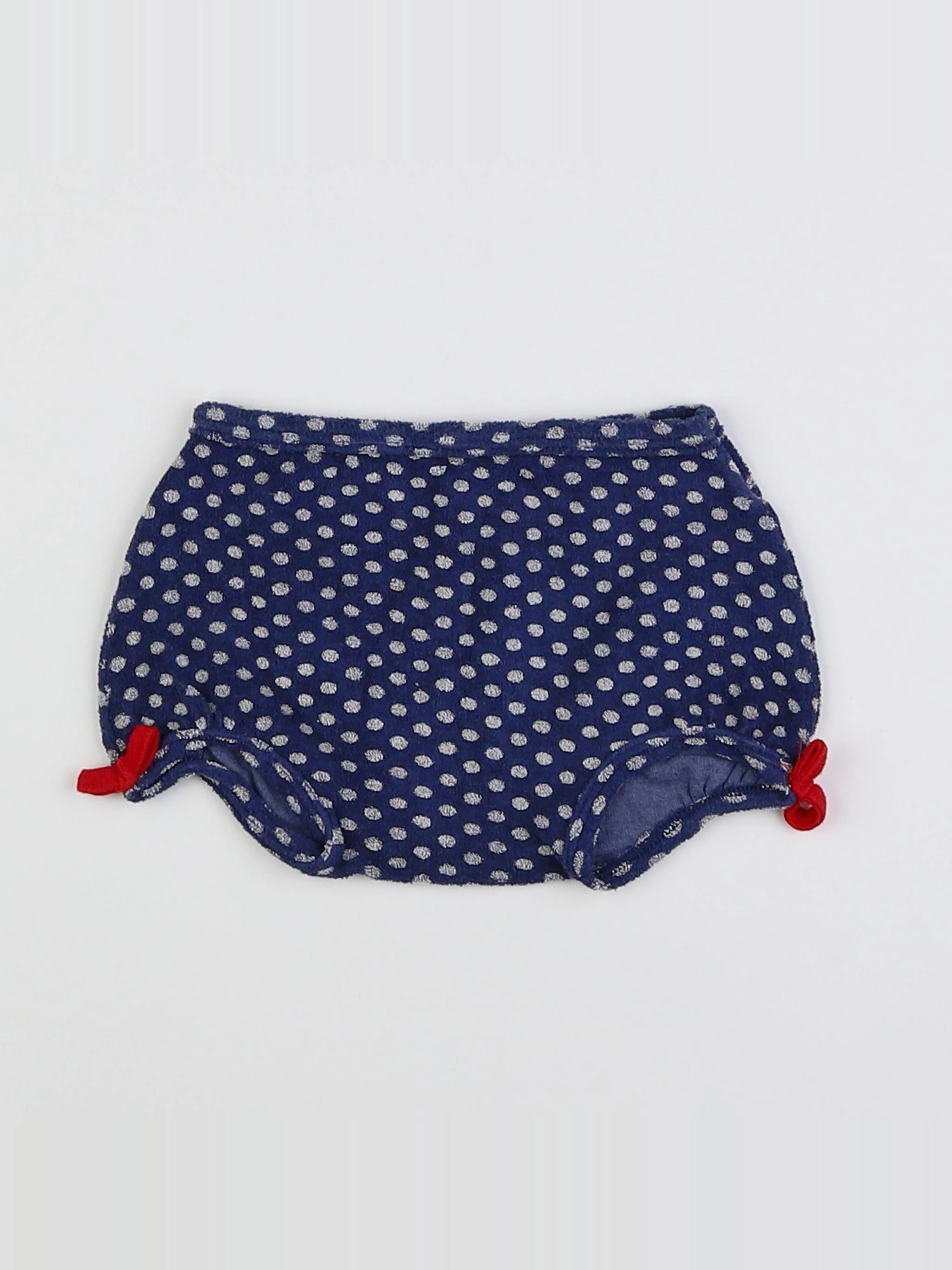 Petit Bateau - short bleu, blanc - 6 mois