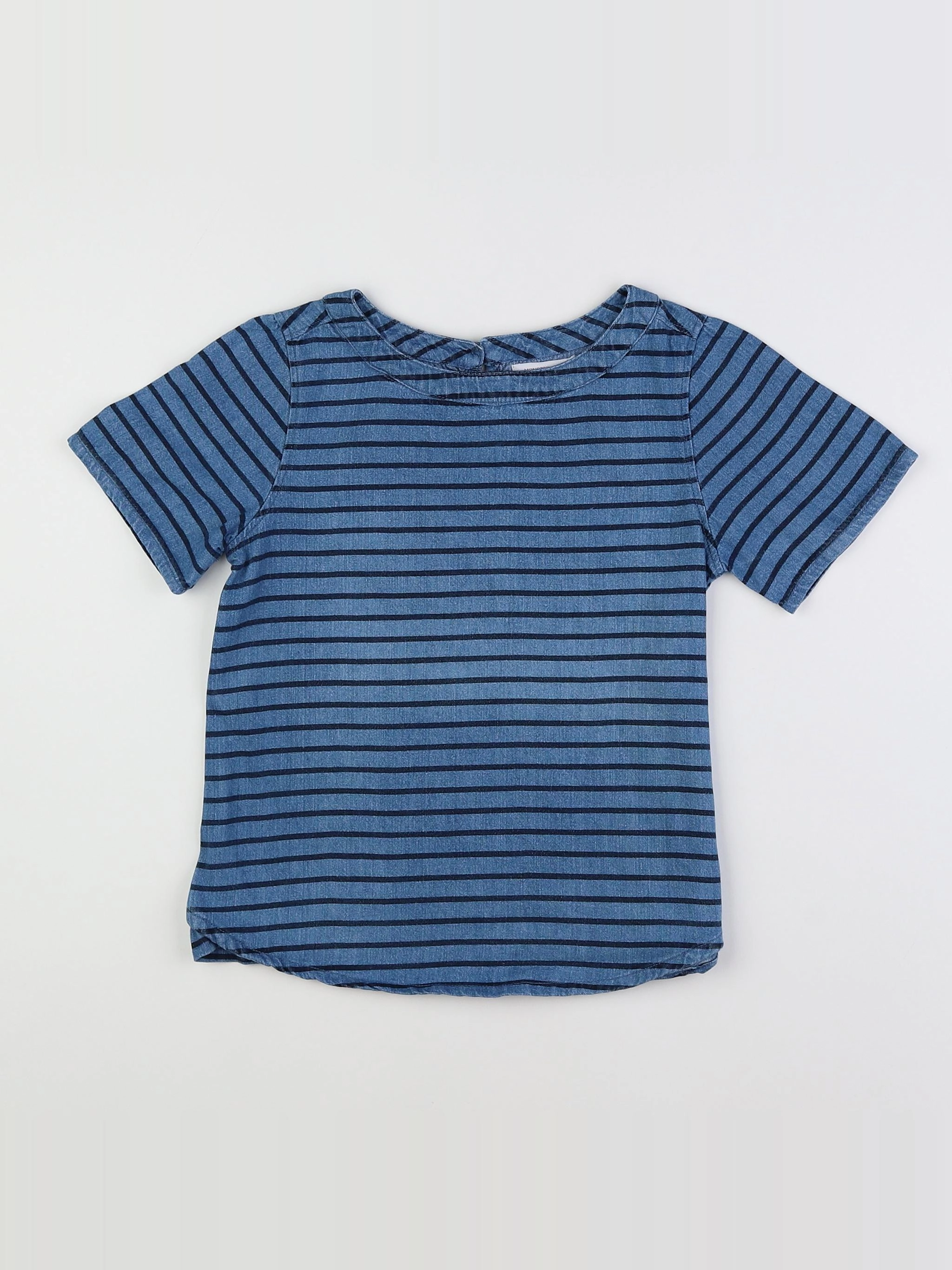 Monoprix - blouse bleu - 8 ans