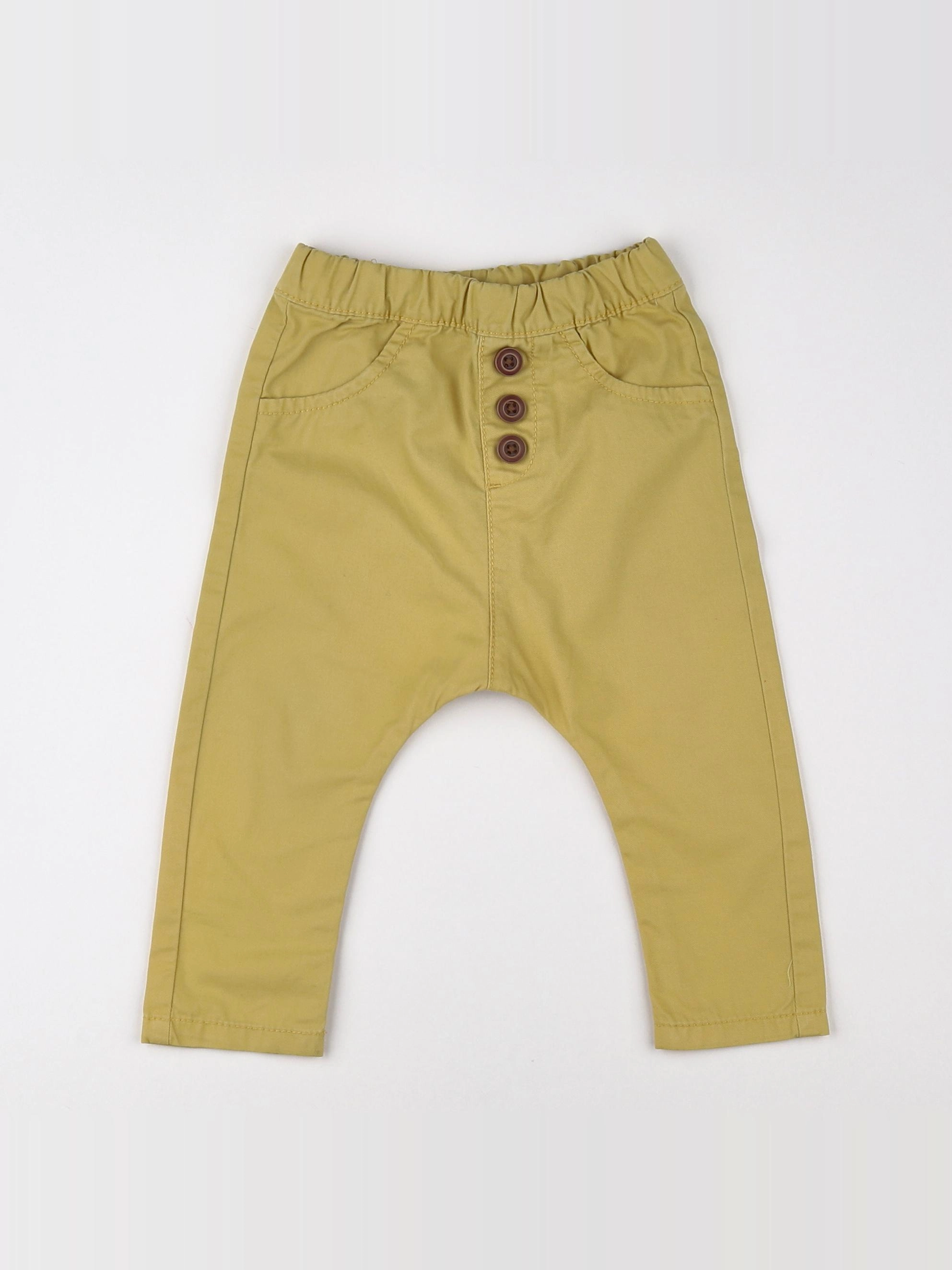 Tape à l'oeil - pantalon jaune - 12 mois
