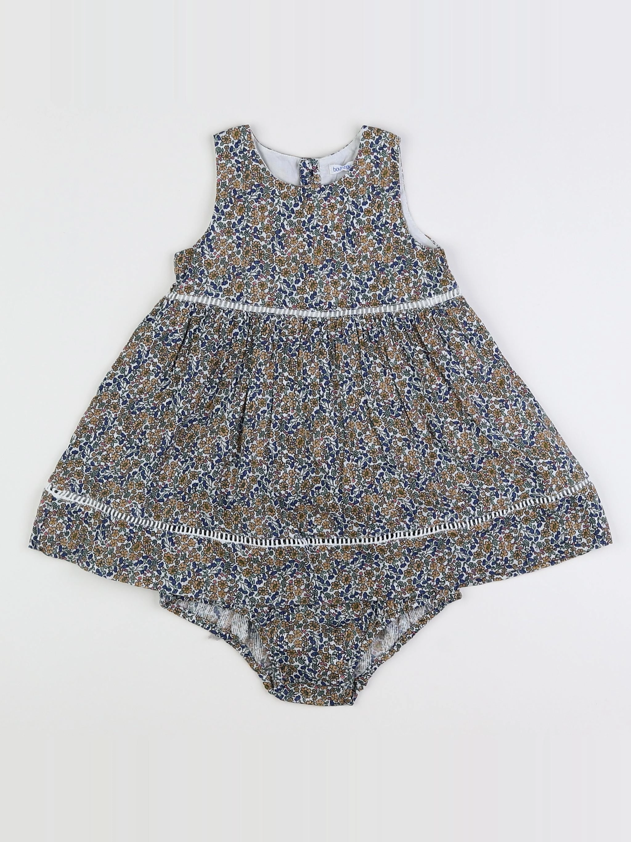 Boutchou - robe multicolore - 12 mois