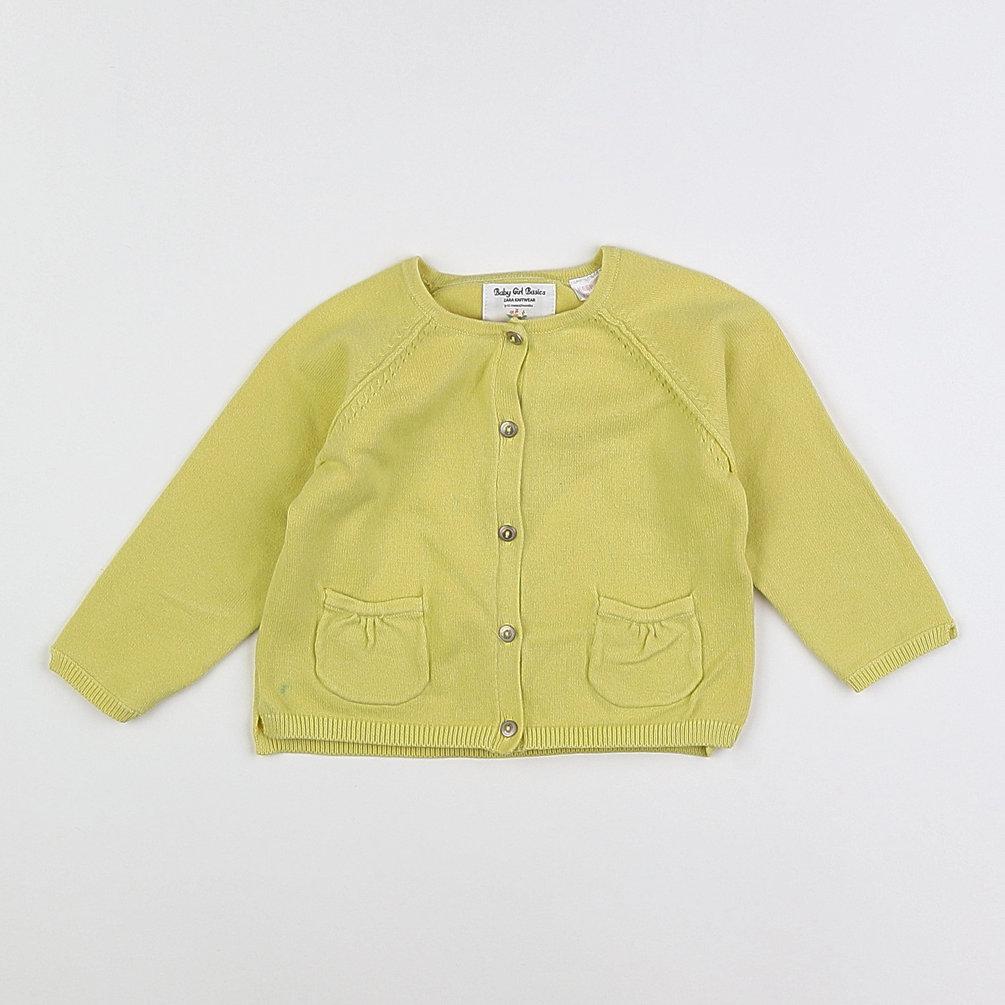 Zara - gilet jaune - 9/12 mois