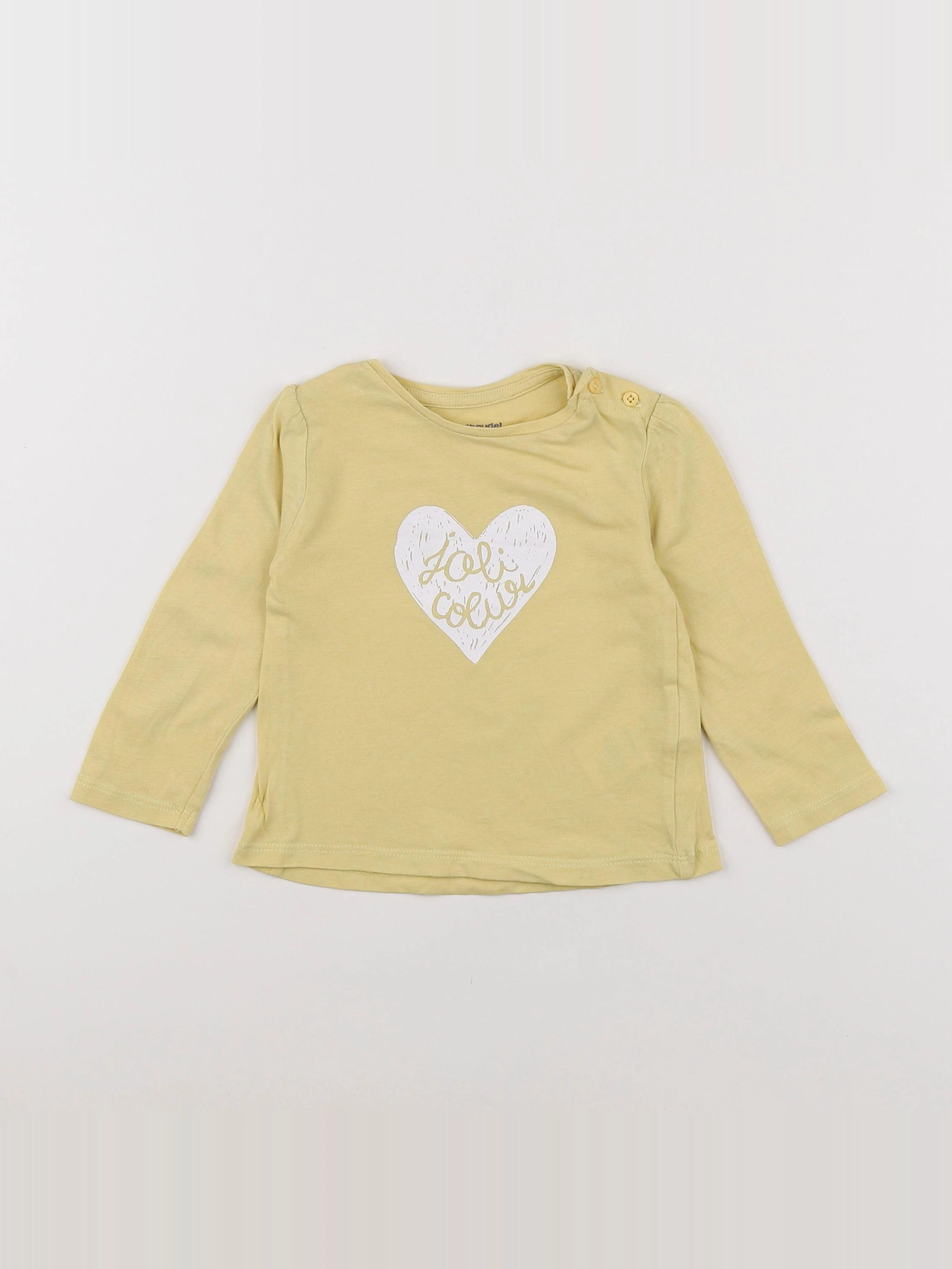 Tape à l'oeil - tee-shirt jaune - 12 mois
