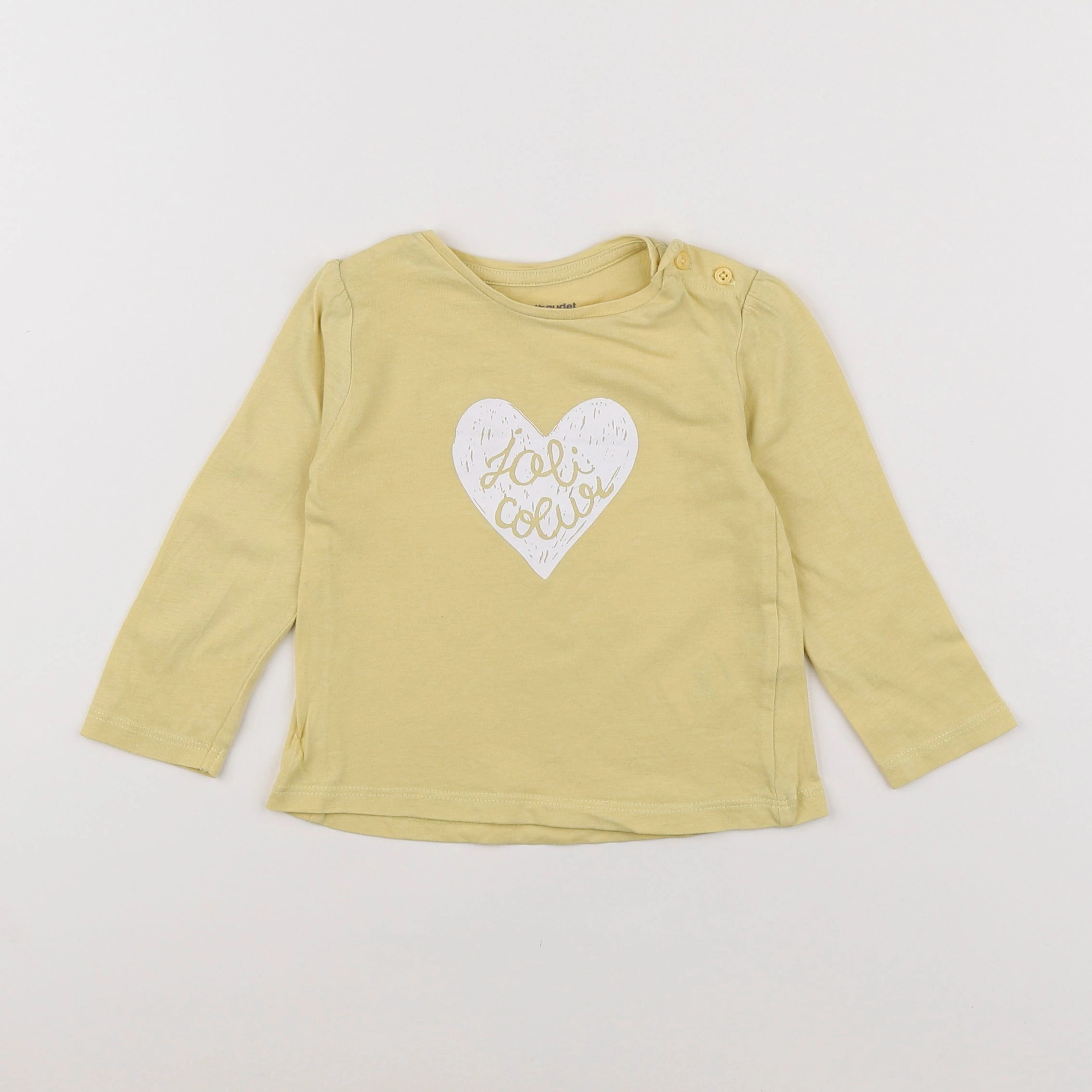 Tape à l'oeil - tee-shirt jaune - 12 mois