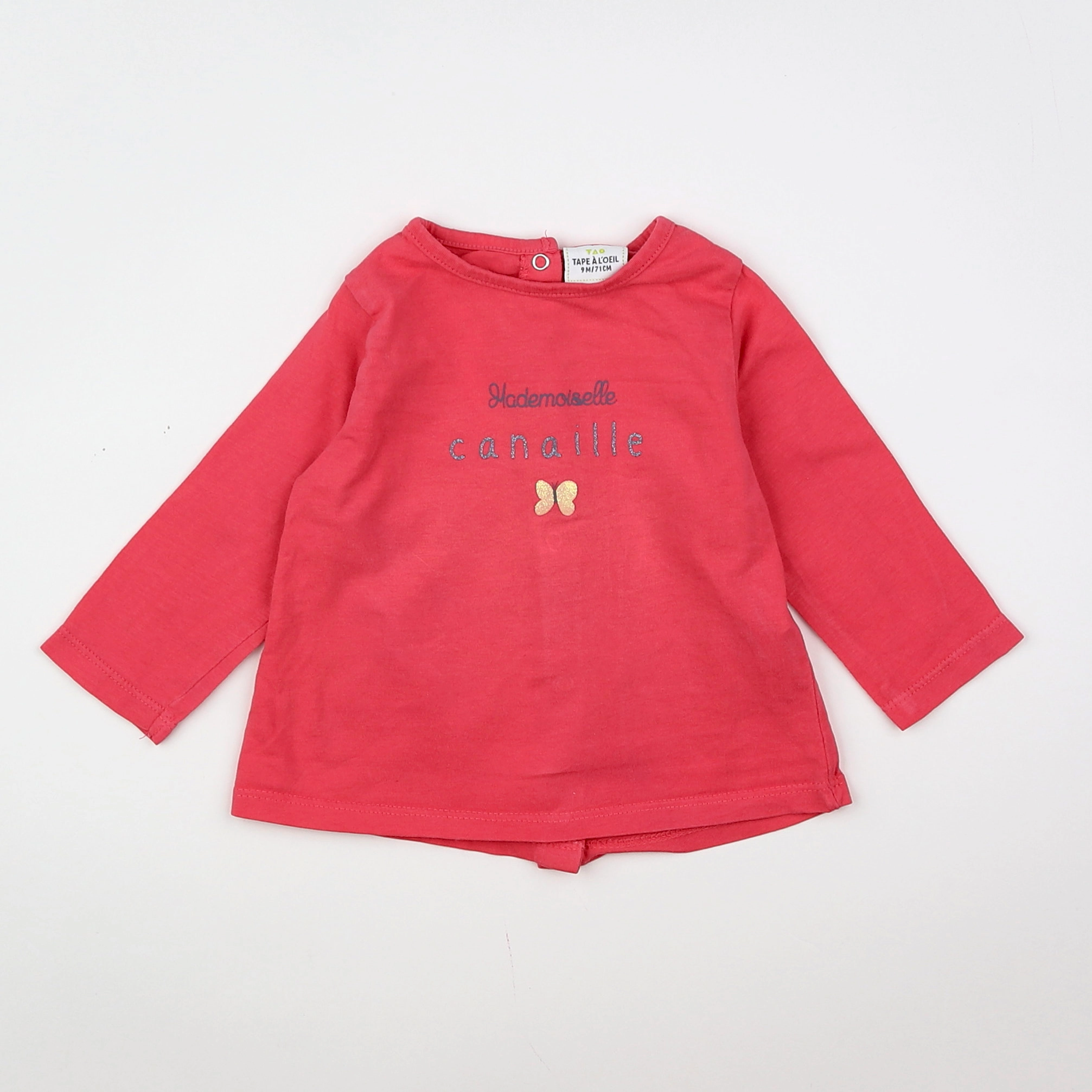 Tape à l'oeil - tee-shirt rose - 9 mois