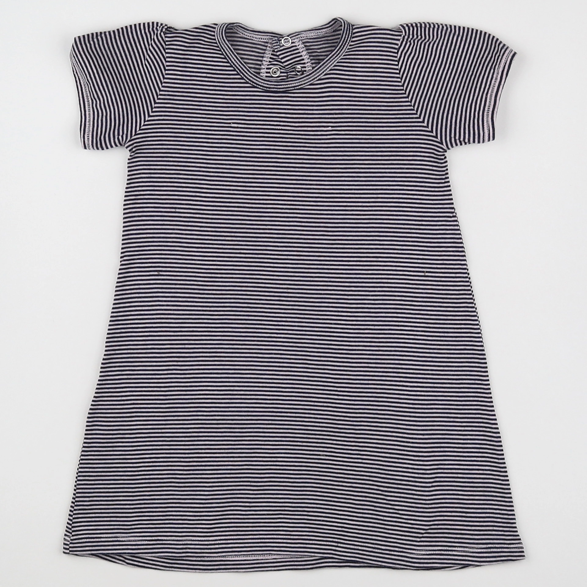 Petit Bateau - robe bleu - 12 mois