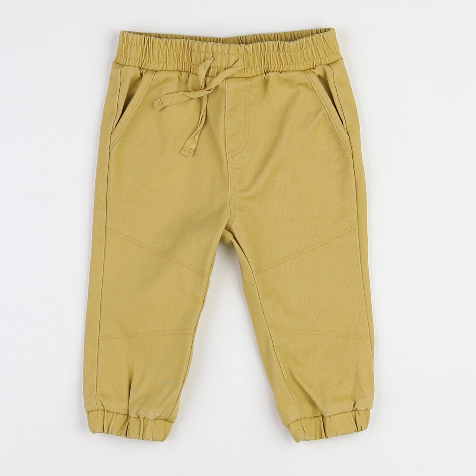 Vertbaudet - pantalon jaune - 9 mois