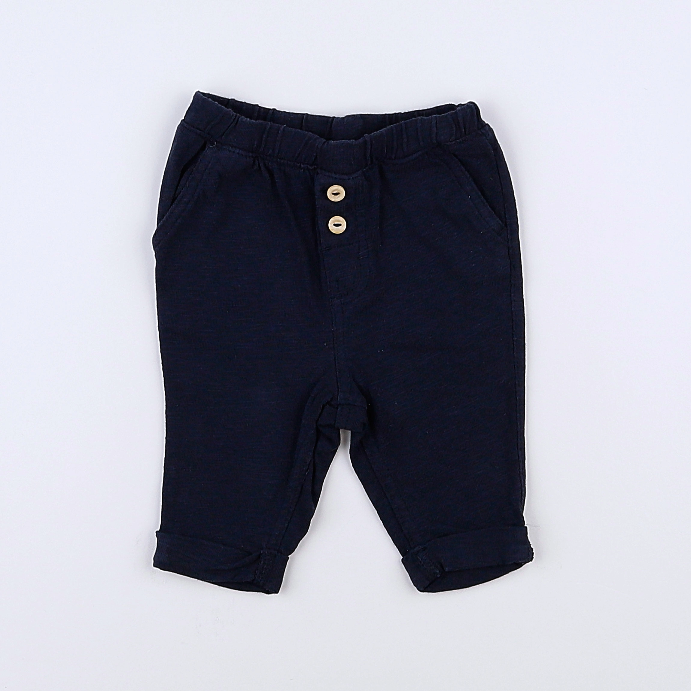 H&M - pantalon bleu - 3 mois