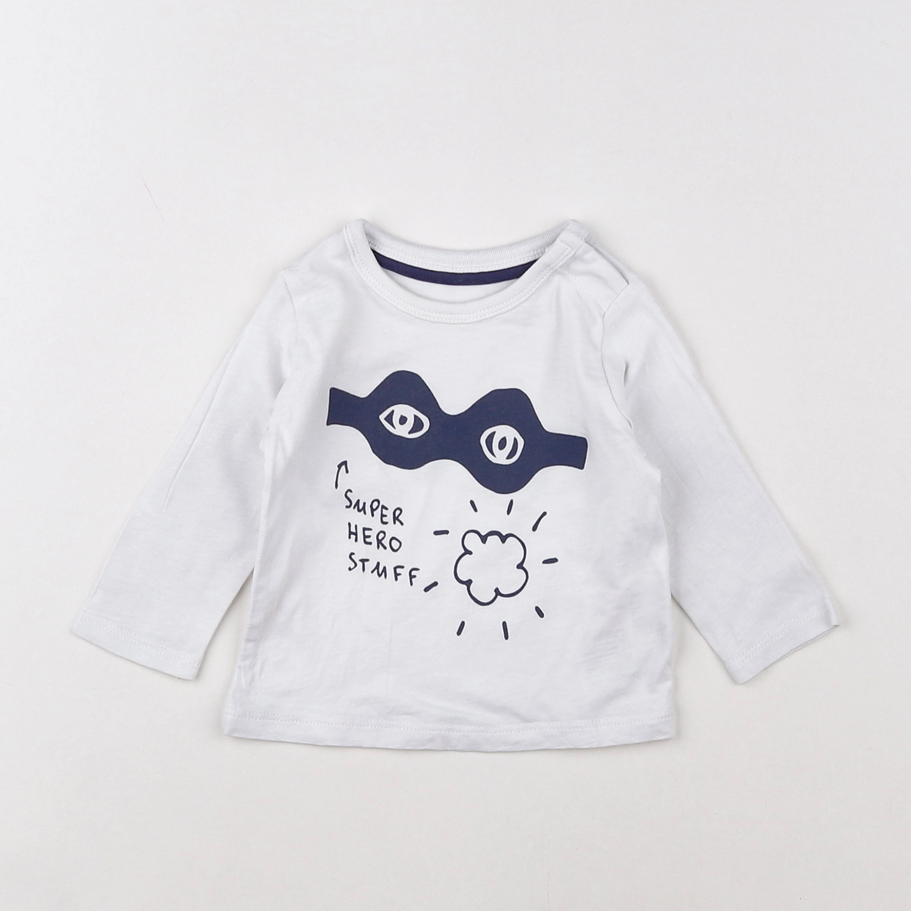 Vertbaudet - tee-shirt blanc - 3 mois