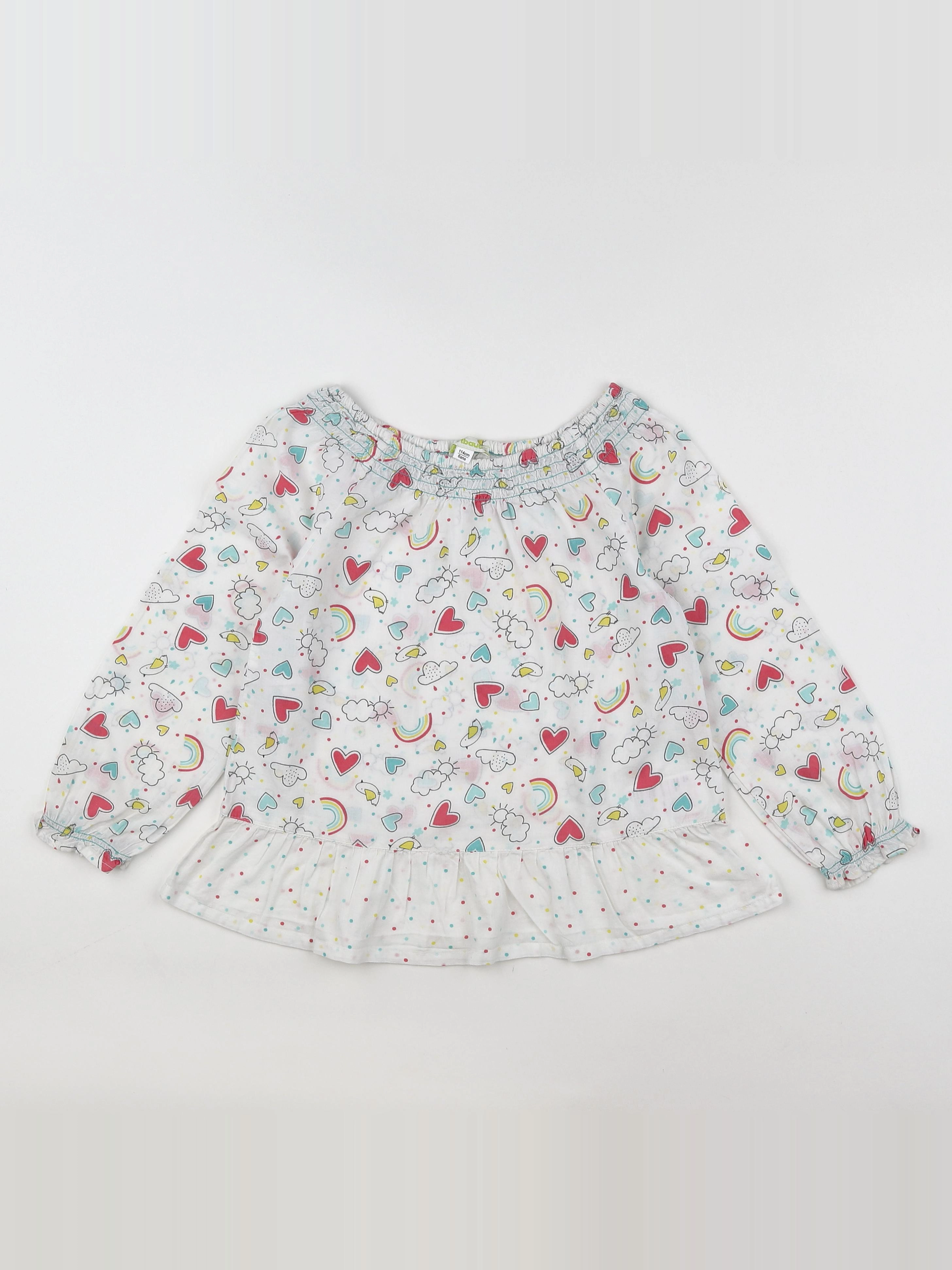 Vertbaudet - blouse blanc - 6 ans