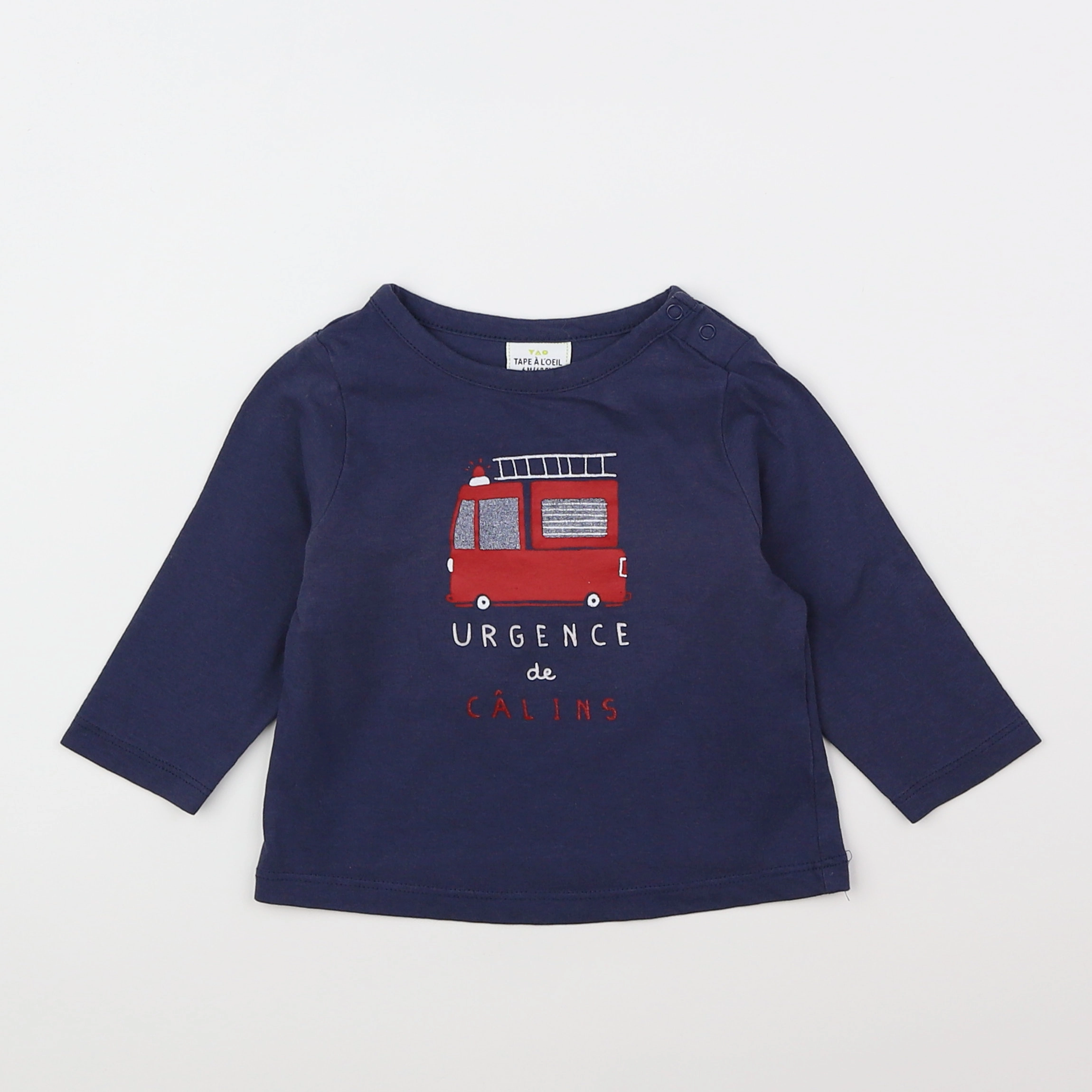 Tape à l'oeil - tee-shirt bleu - 6 mois