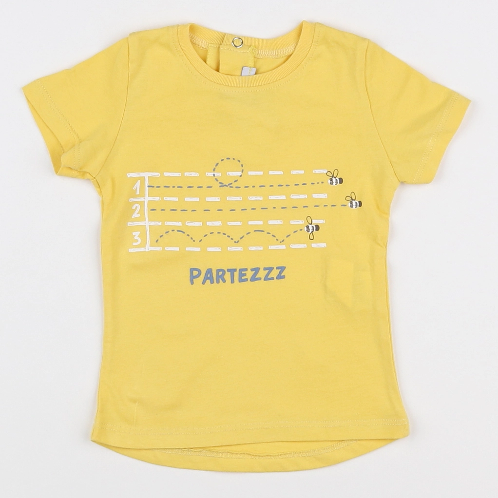 Absorba - tee-shirt jaune - 12 mois