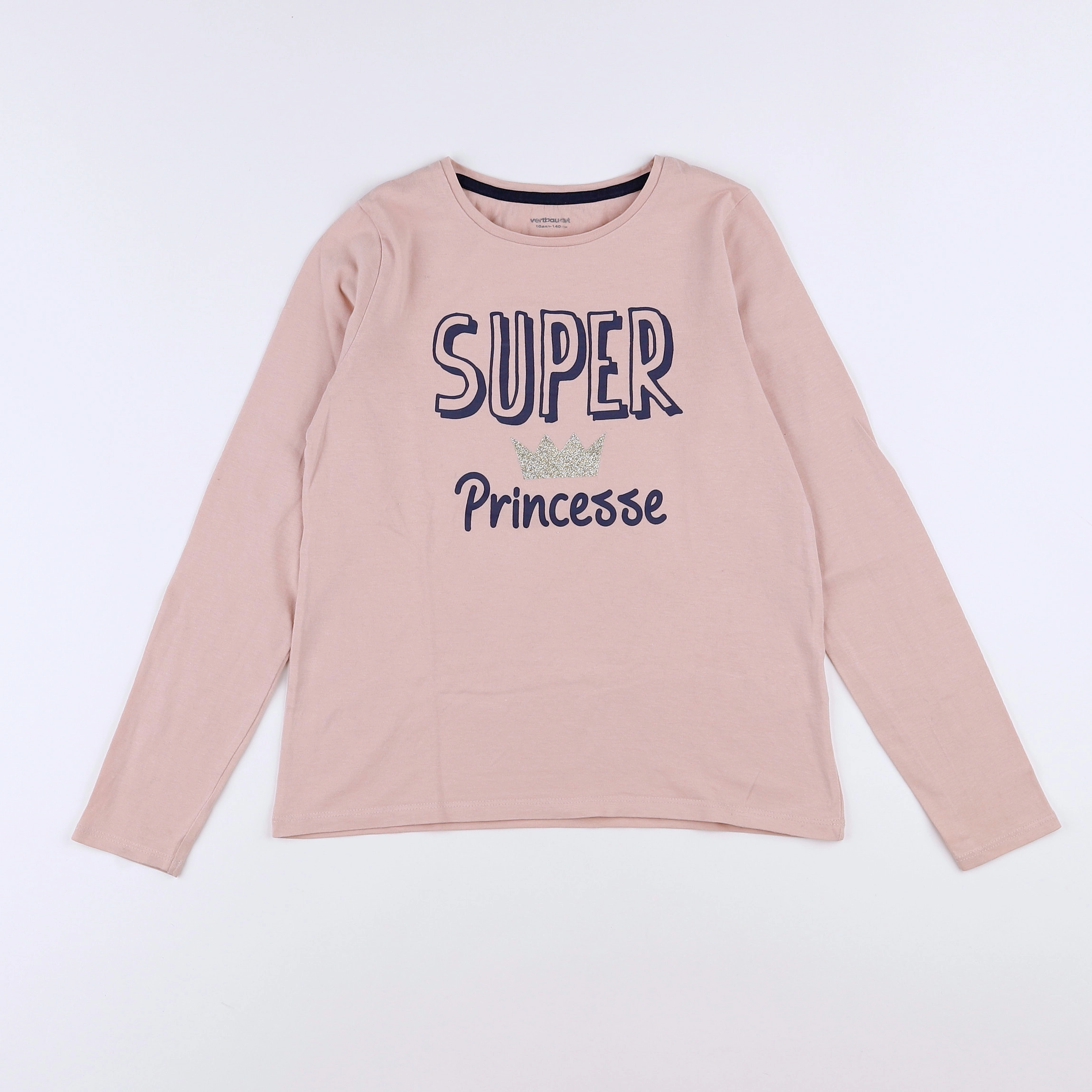 Vertbaudet - tee-shirt rose - 10 ans