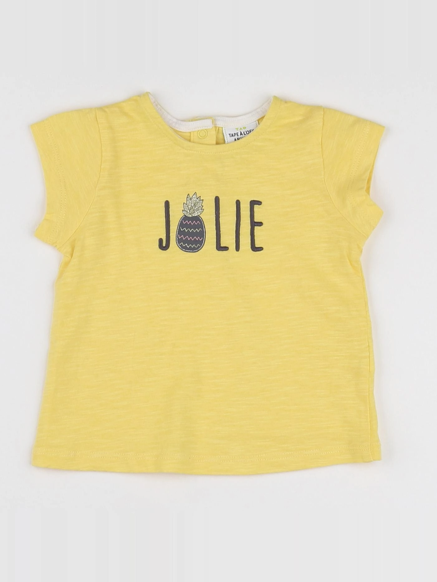 Tape à l'oeil - tee-shirt jaune - 6 mois