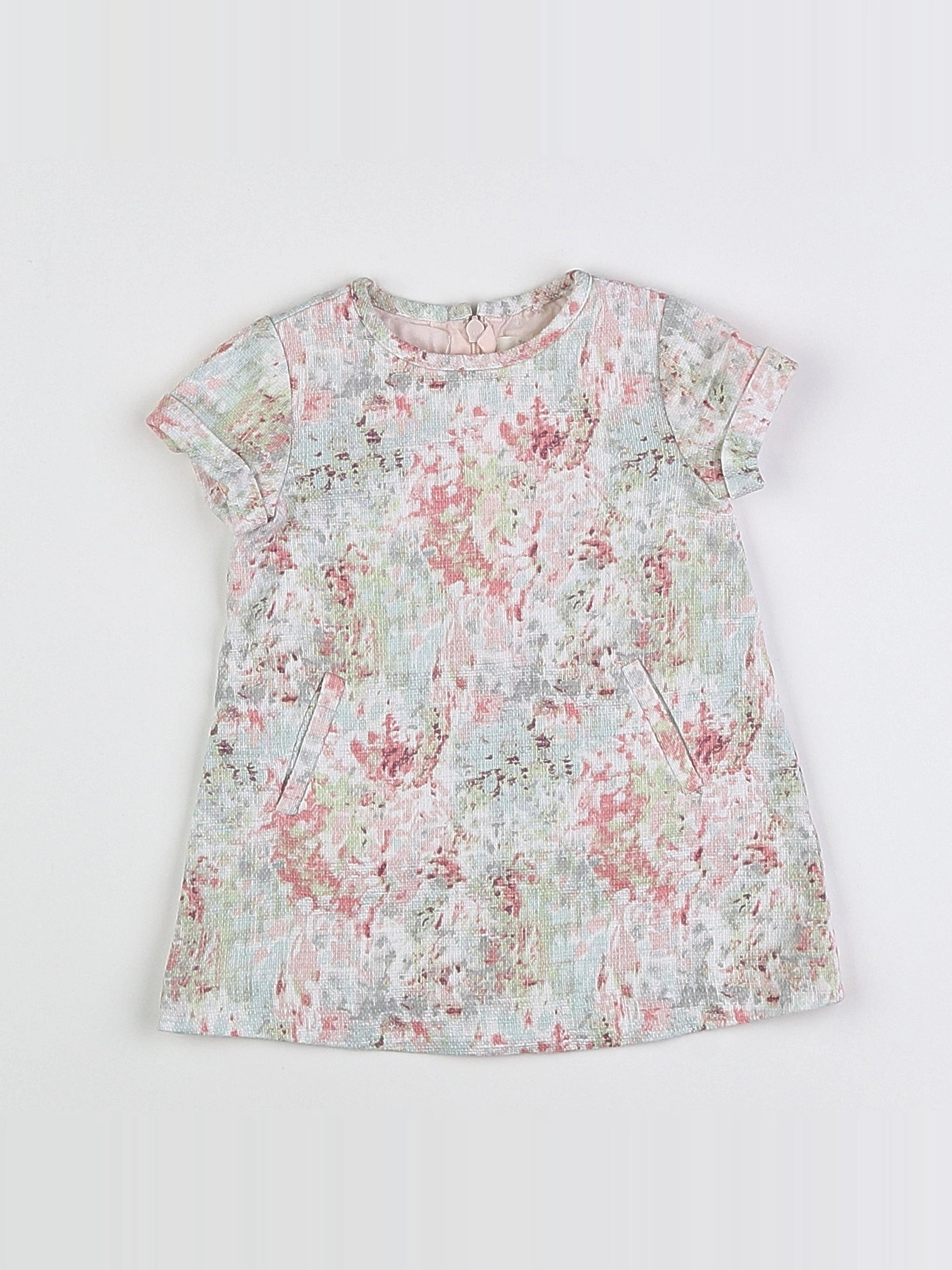 Zara - robe multicolore - 6/9 mois