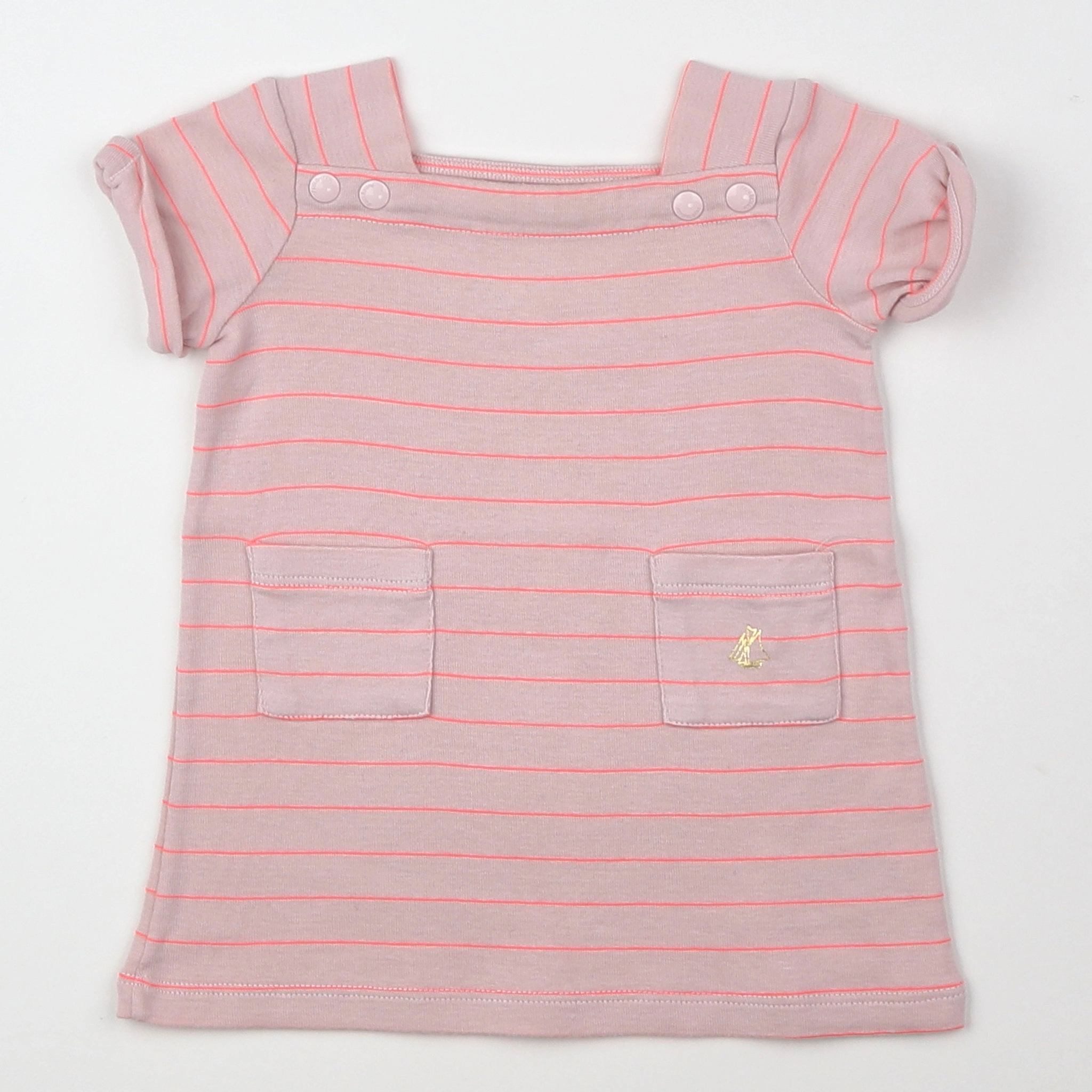 Petit Bateau - robe rose - 3 mois