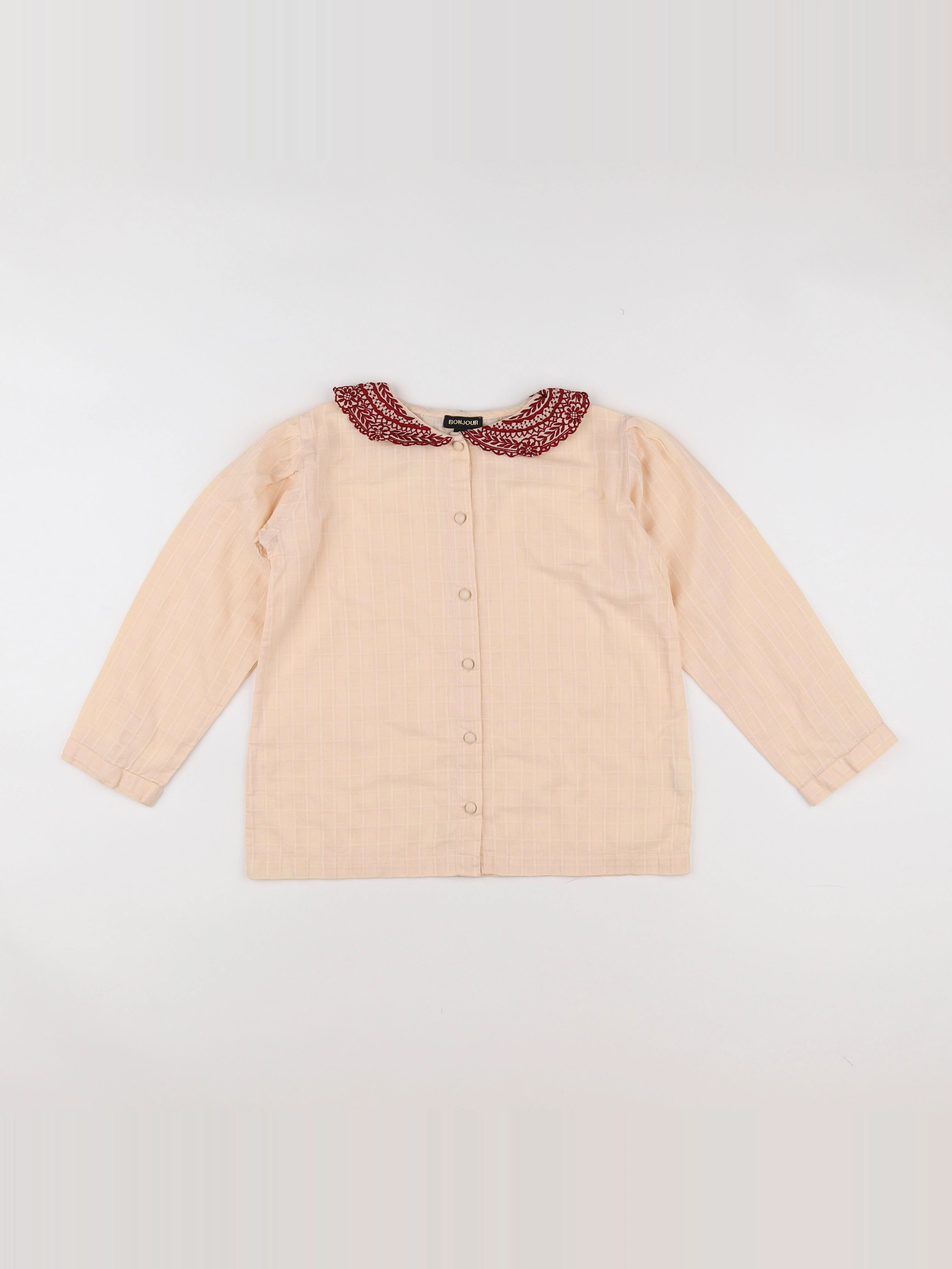 Bonjour - blouse rose - 10 ans