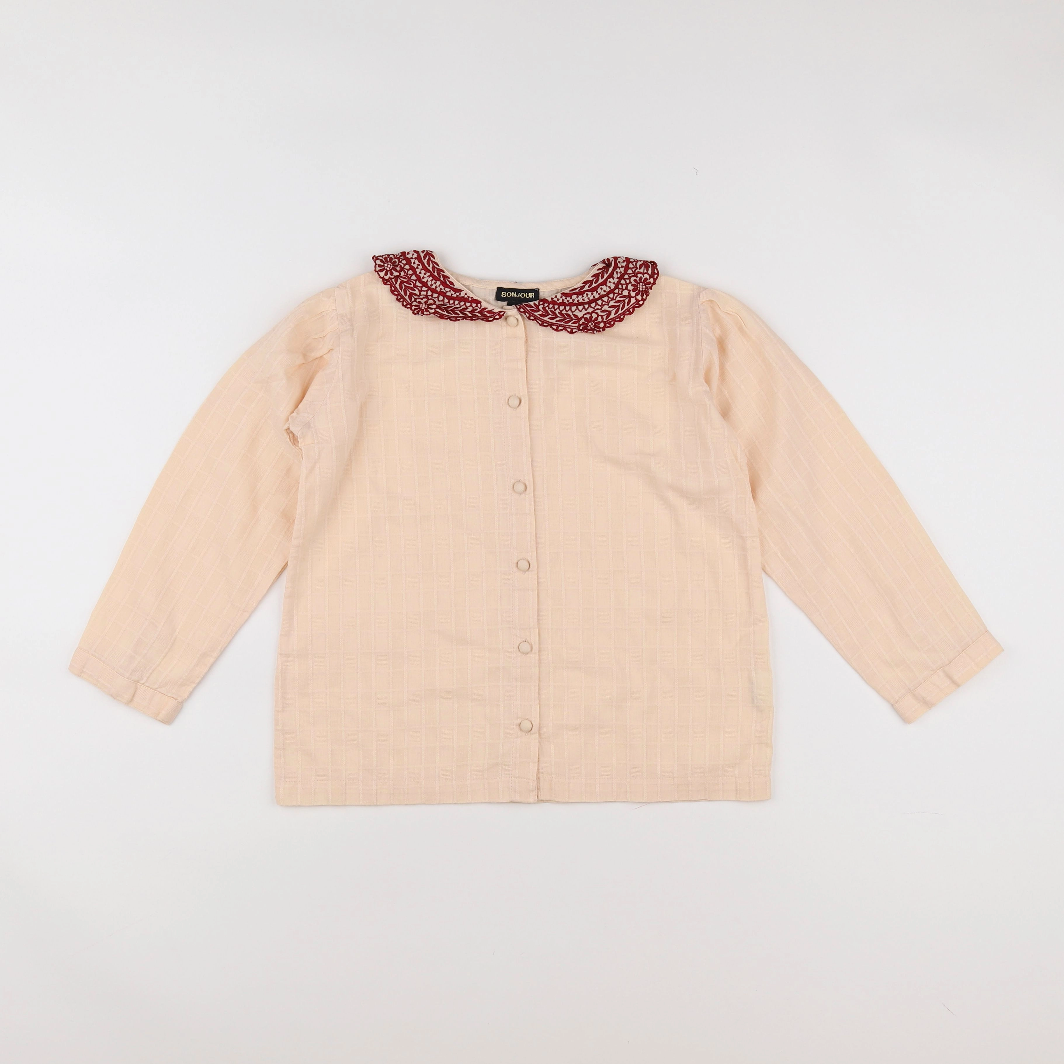 Bonjour - blouse rose - 10 ans