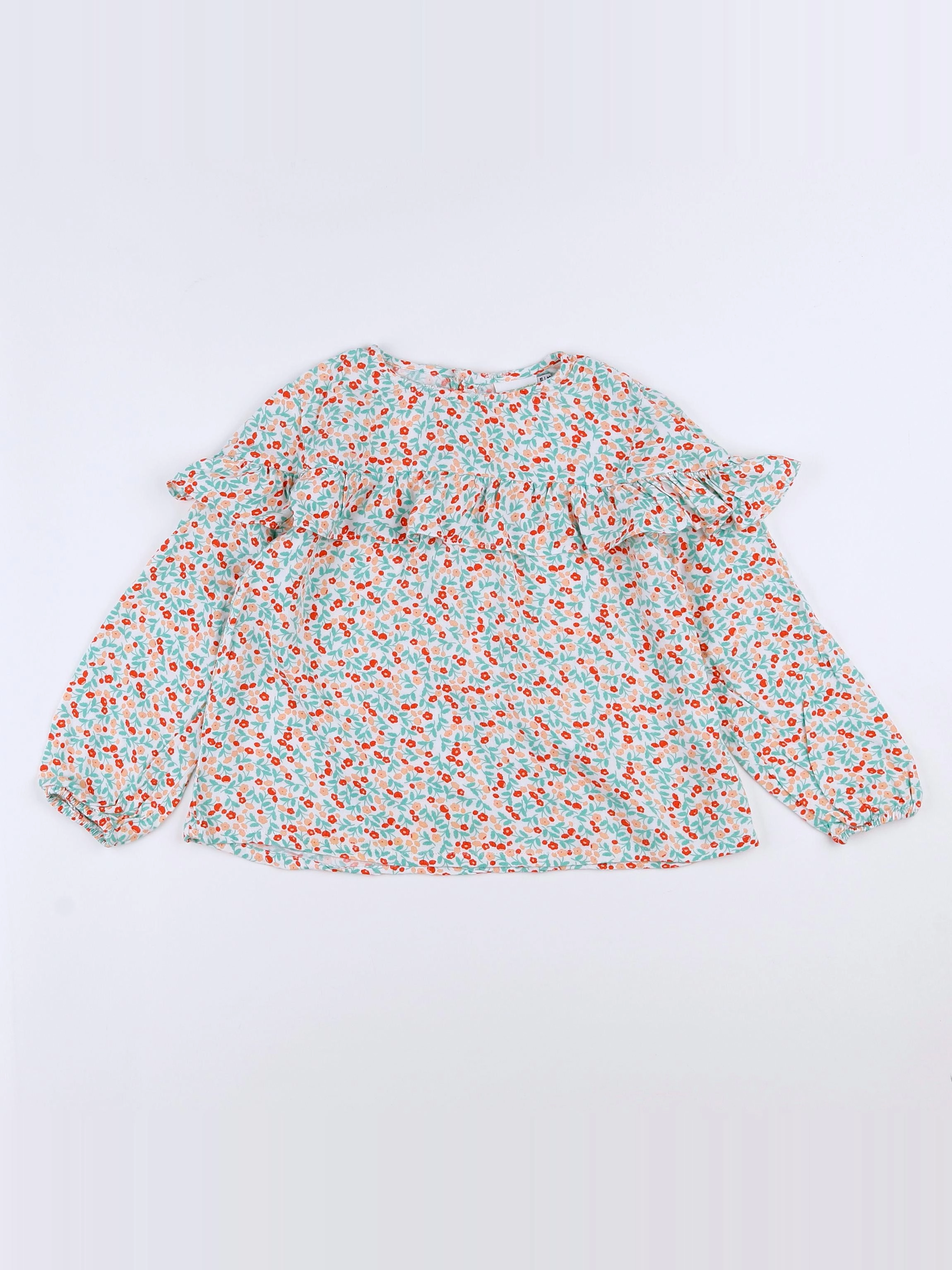 Vertbaudet - blouse blanc,vert - 11 ans