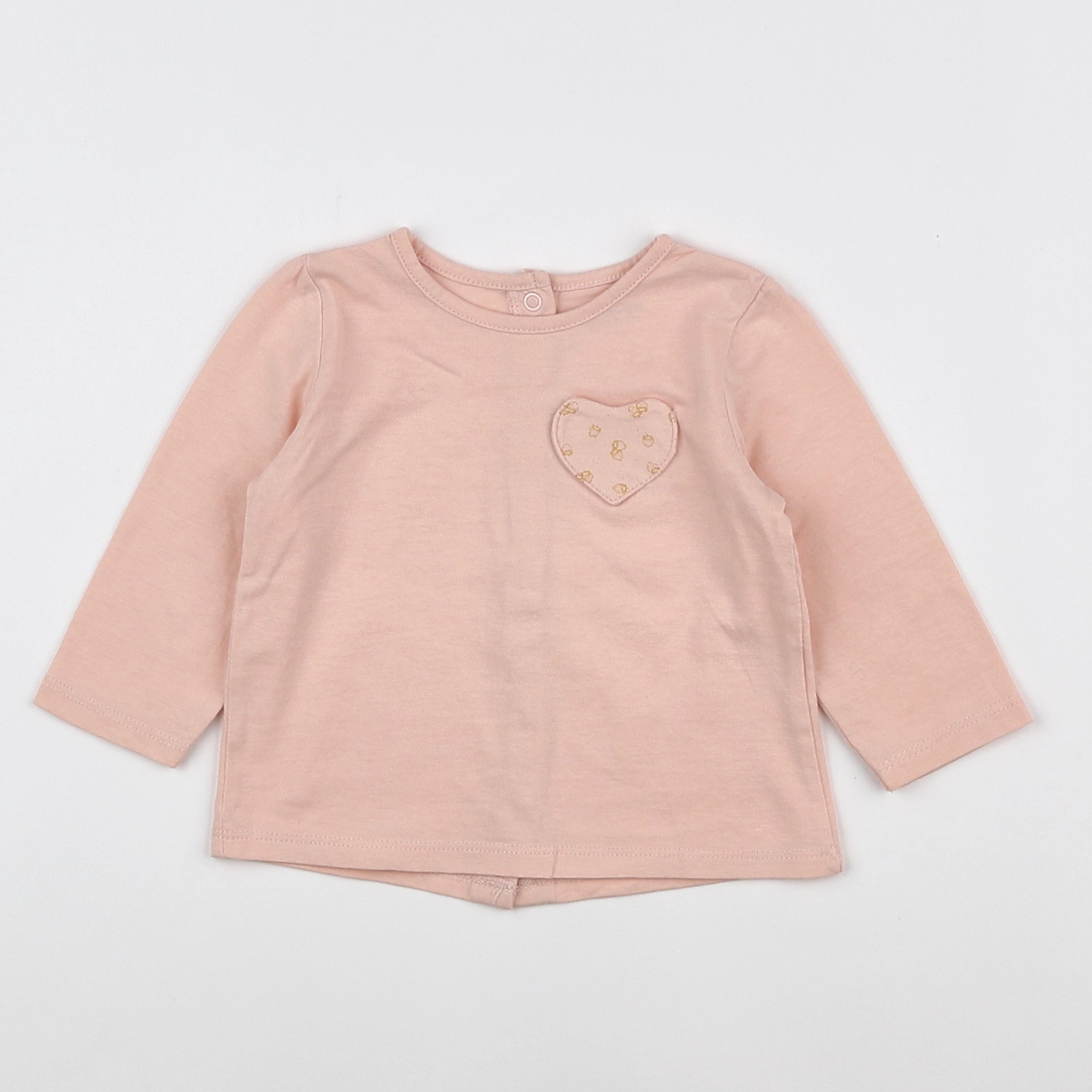Vertbaudet - tee-shirt rose - 6 mois