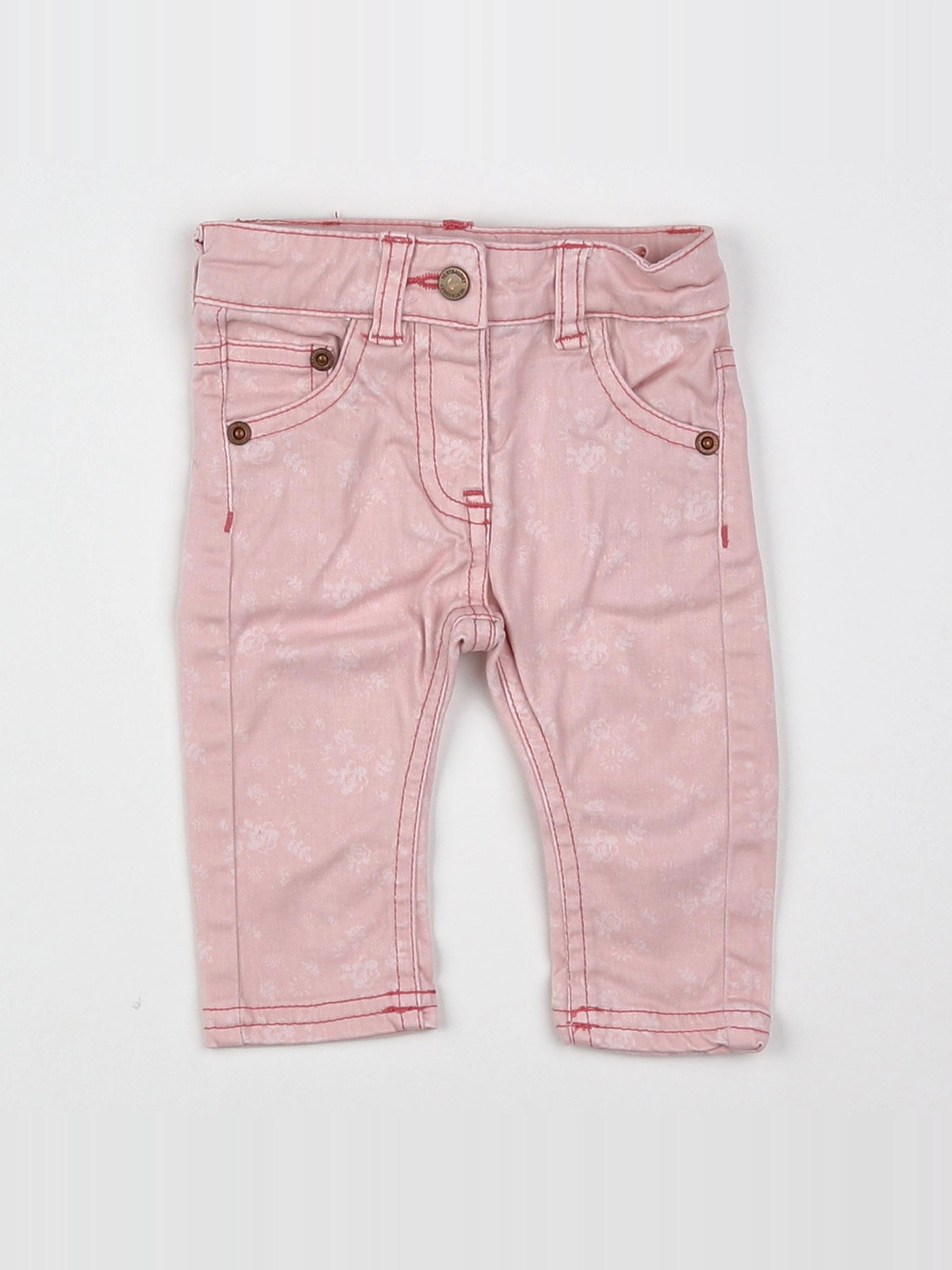 Vertbaudet - jean rose - 3 mois