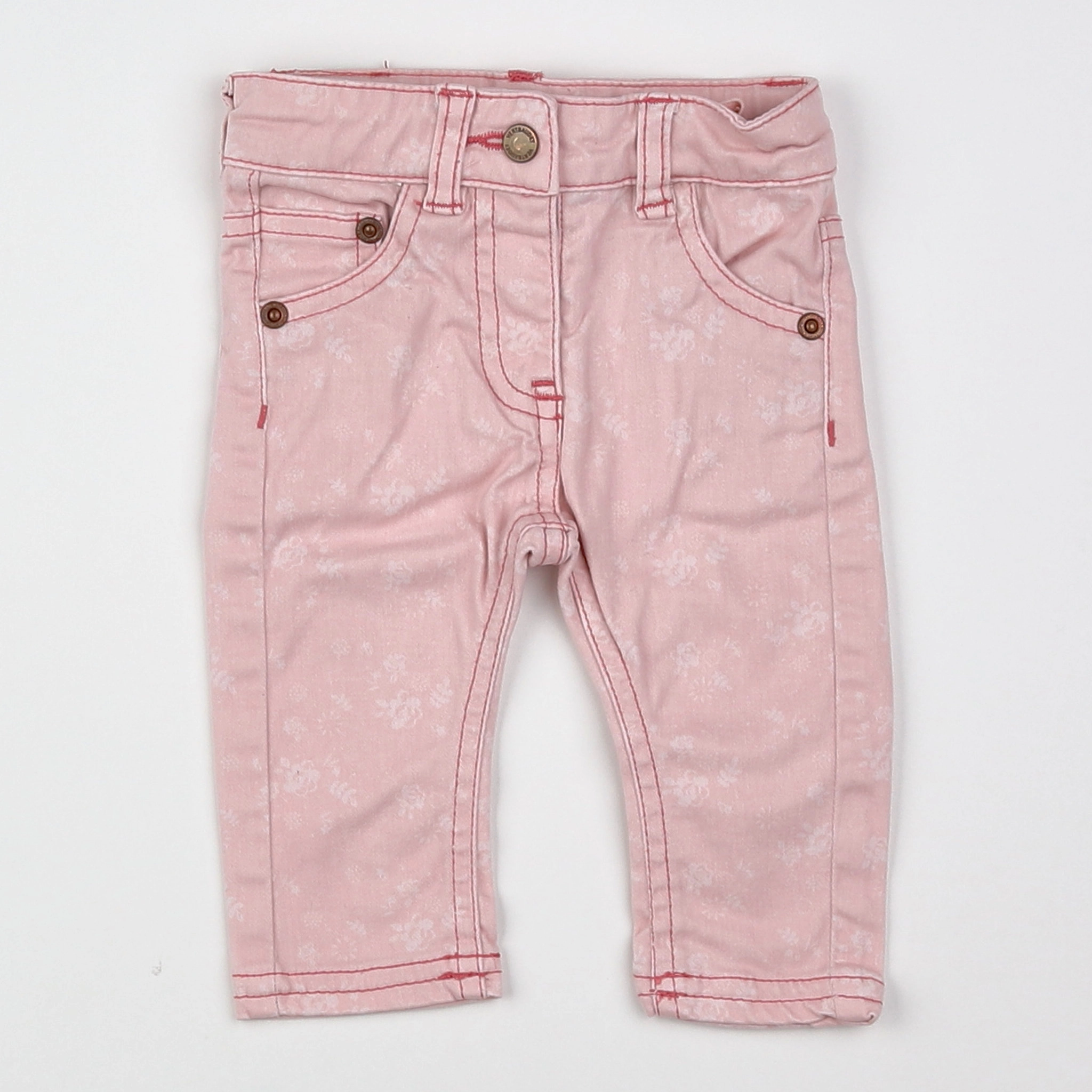 Vertbaudet - jean rose - 3 mois