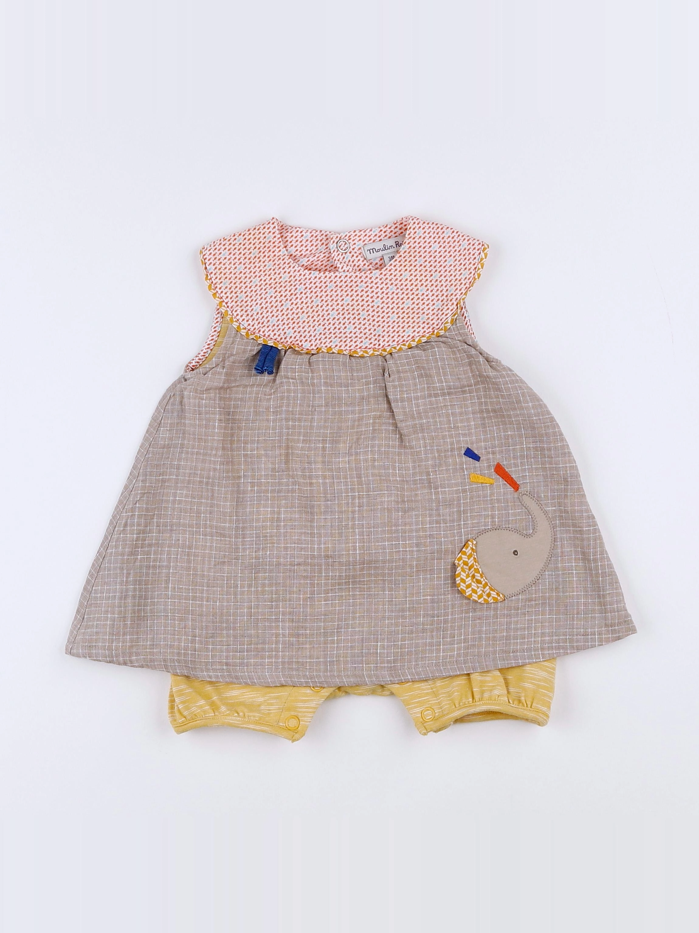 Moulin Roty - combinaison multicolore - 3 mois
