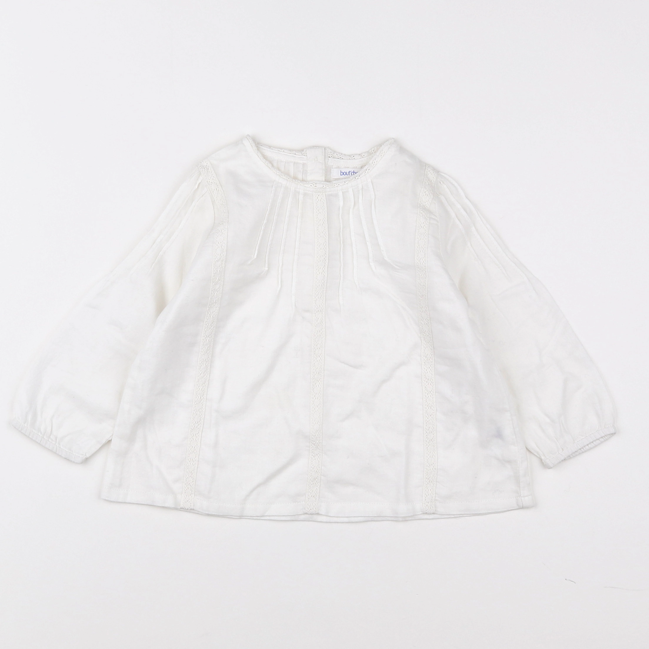 Boutchou - blouse blanc - 12 mois