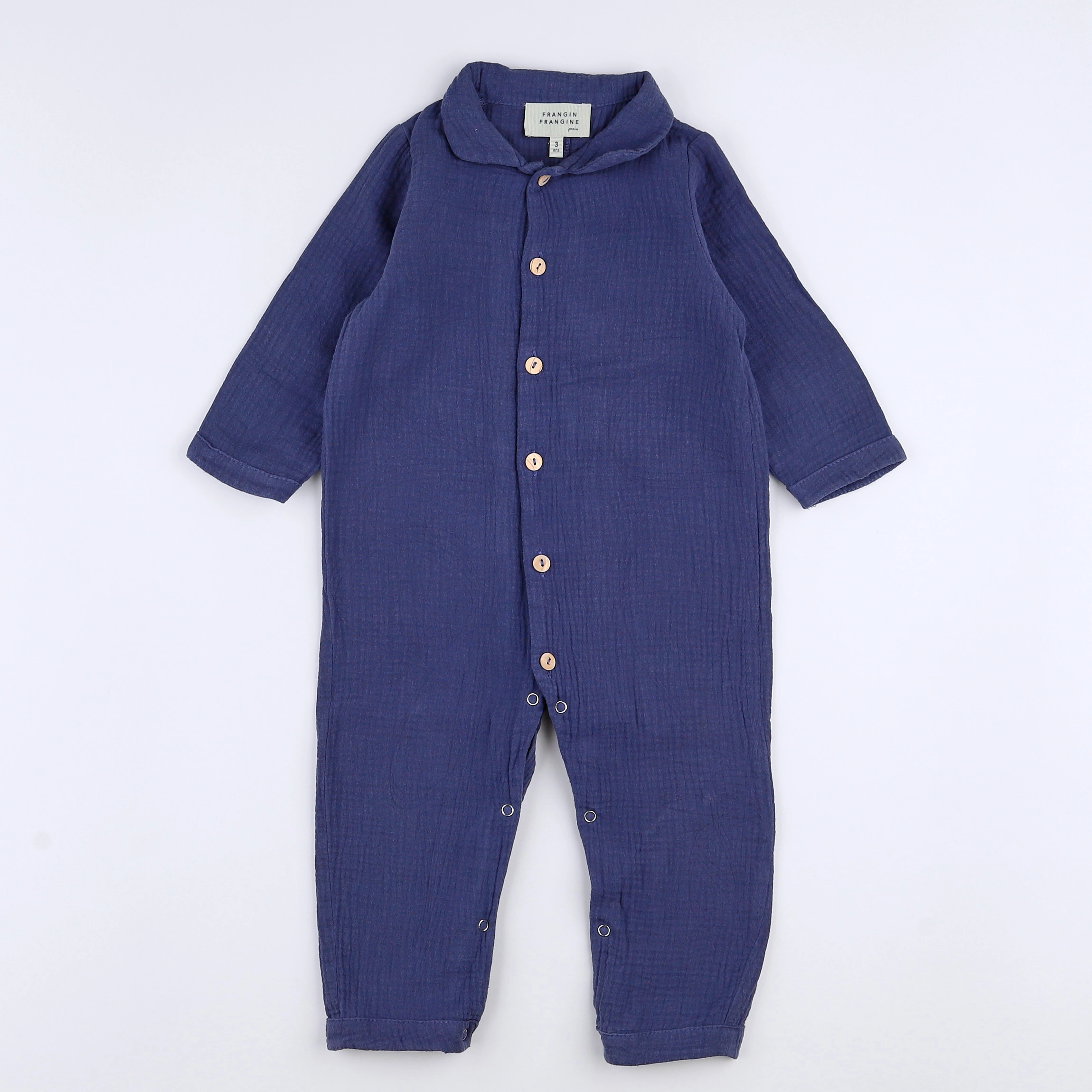 Frangin Frangine - combinaison bleu - 3 ans