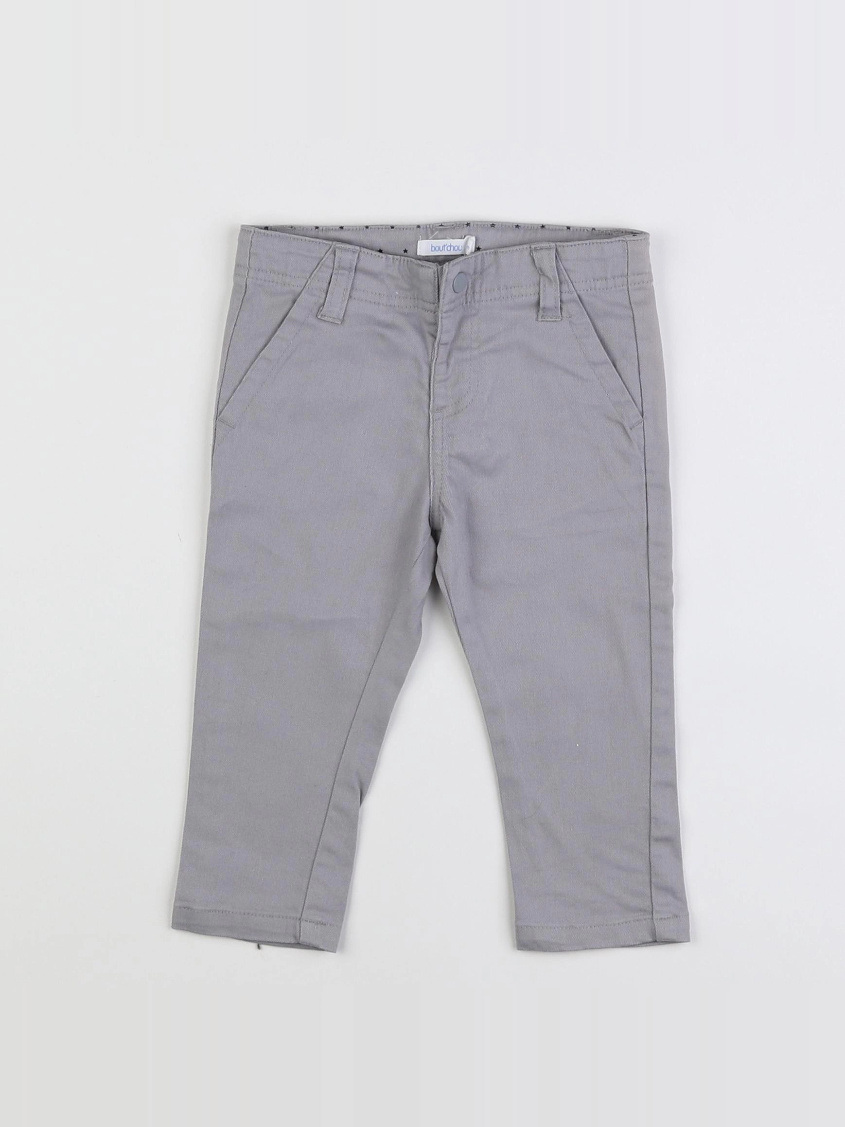 Boutchou - pantalon gris - 9 mois