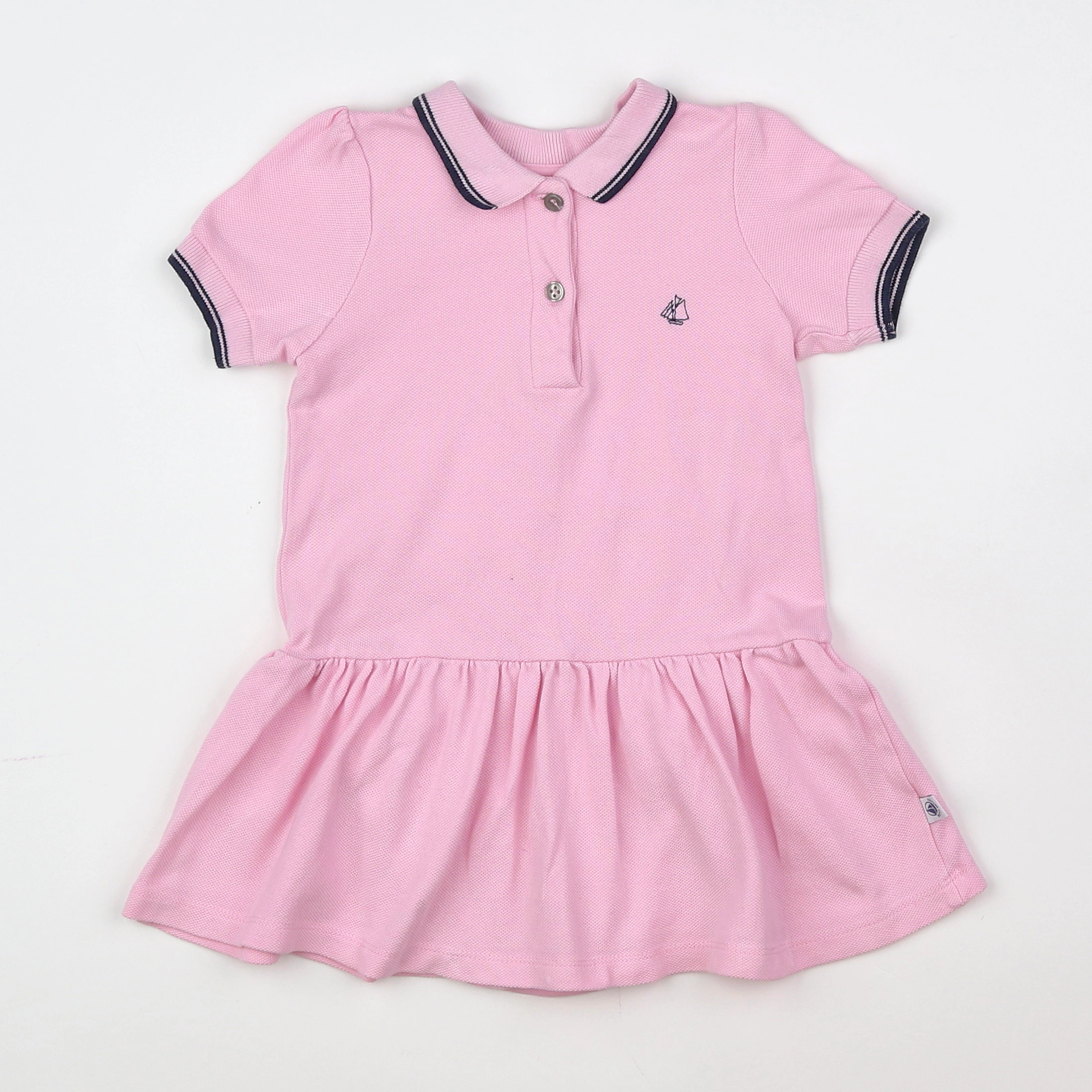 Petit Bateau - robe rose - 12/18 mois