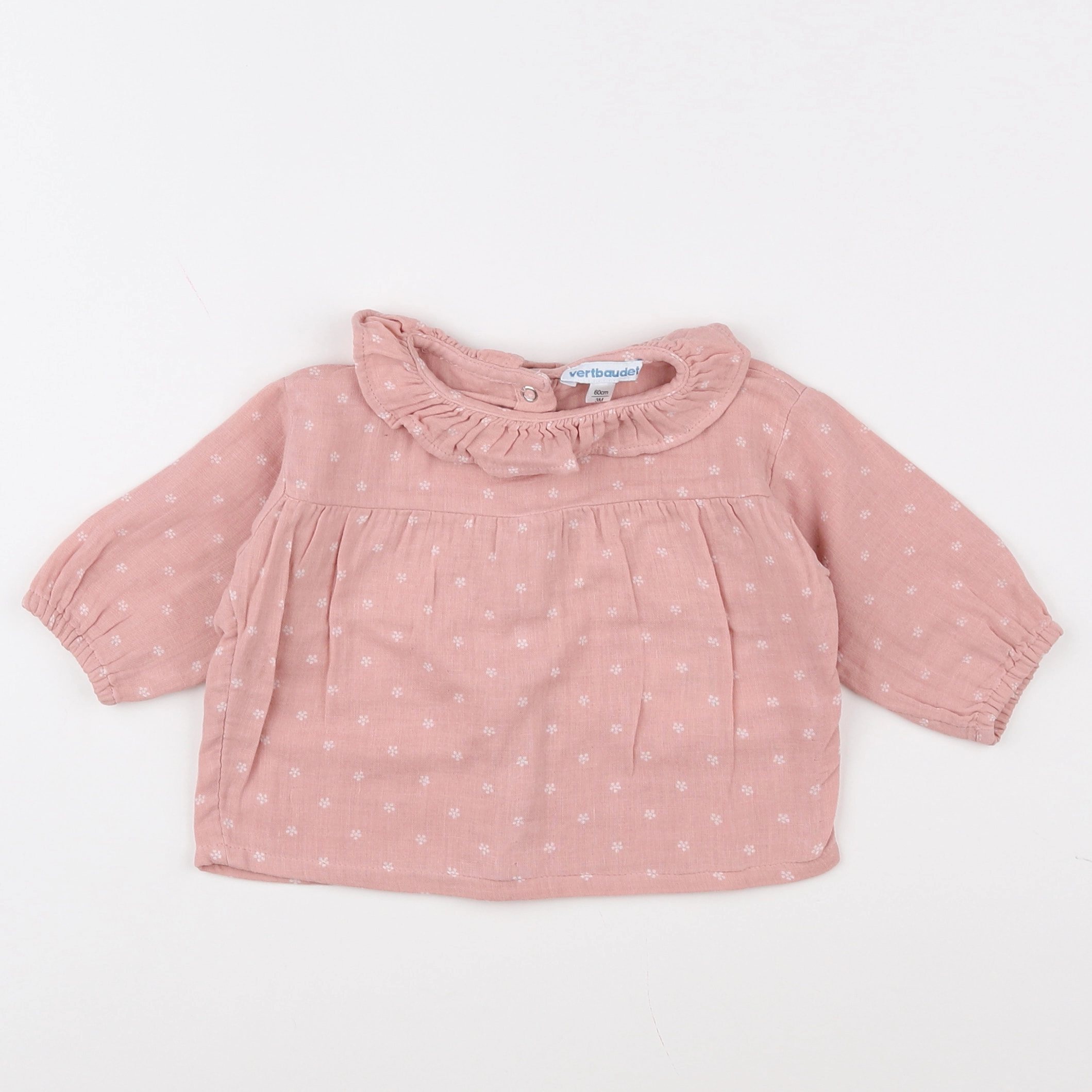 Vertbaudet - blouse rose - 3 mois