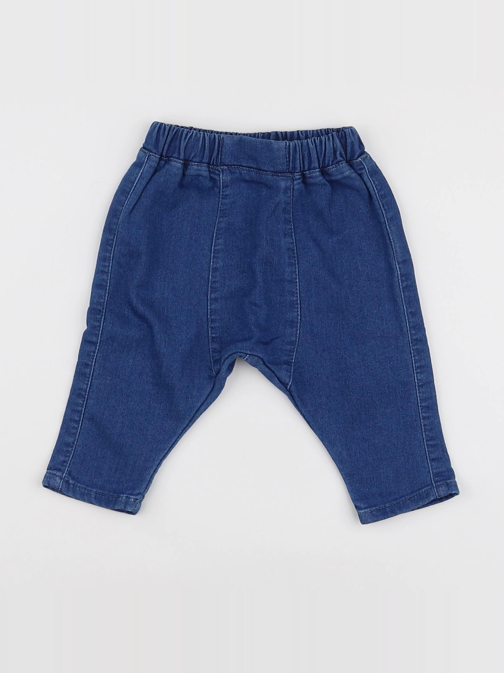 Vertbaudet - jegging bleu - 3 mois