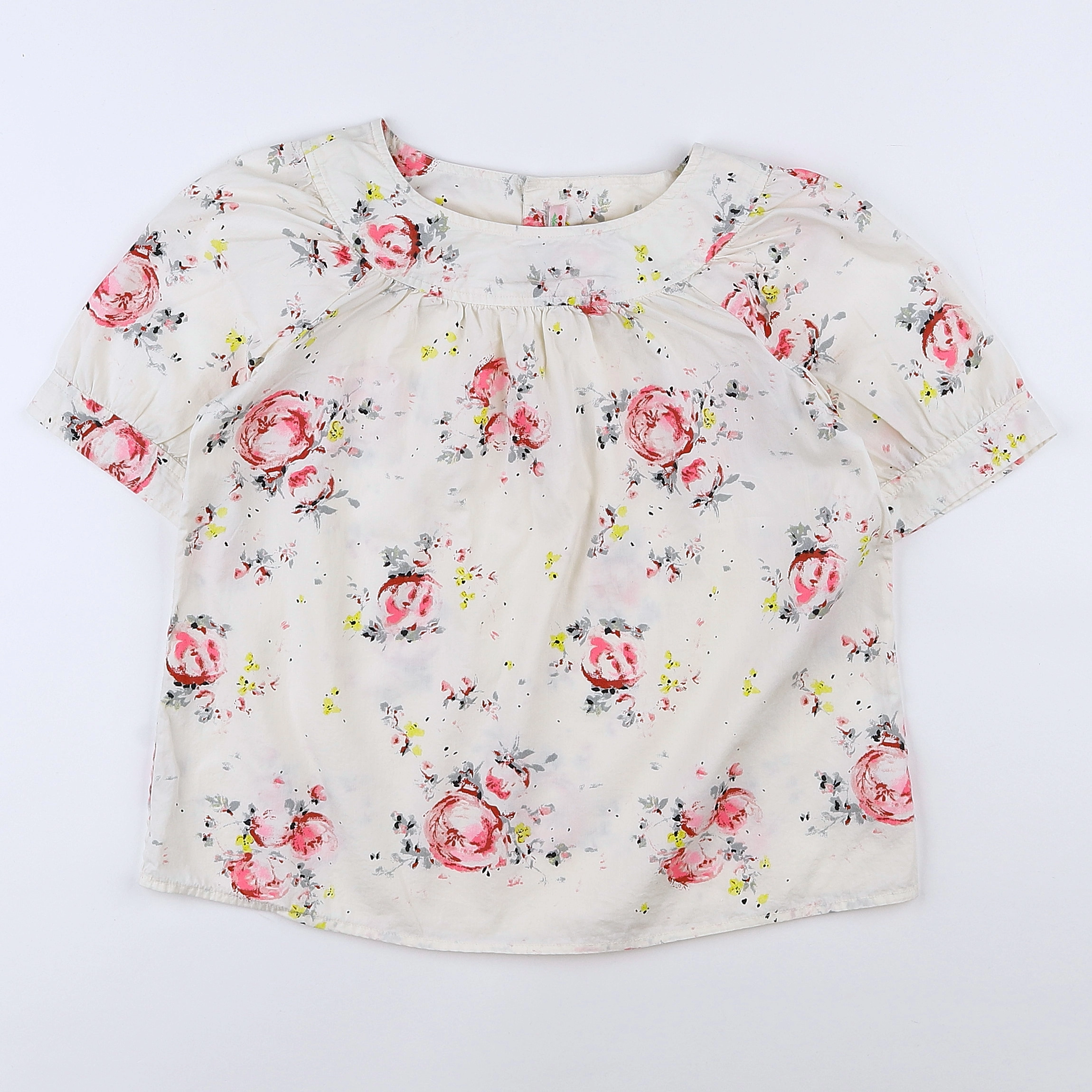 Bonpoint - blouse beige - 7/8 ans