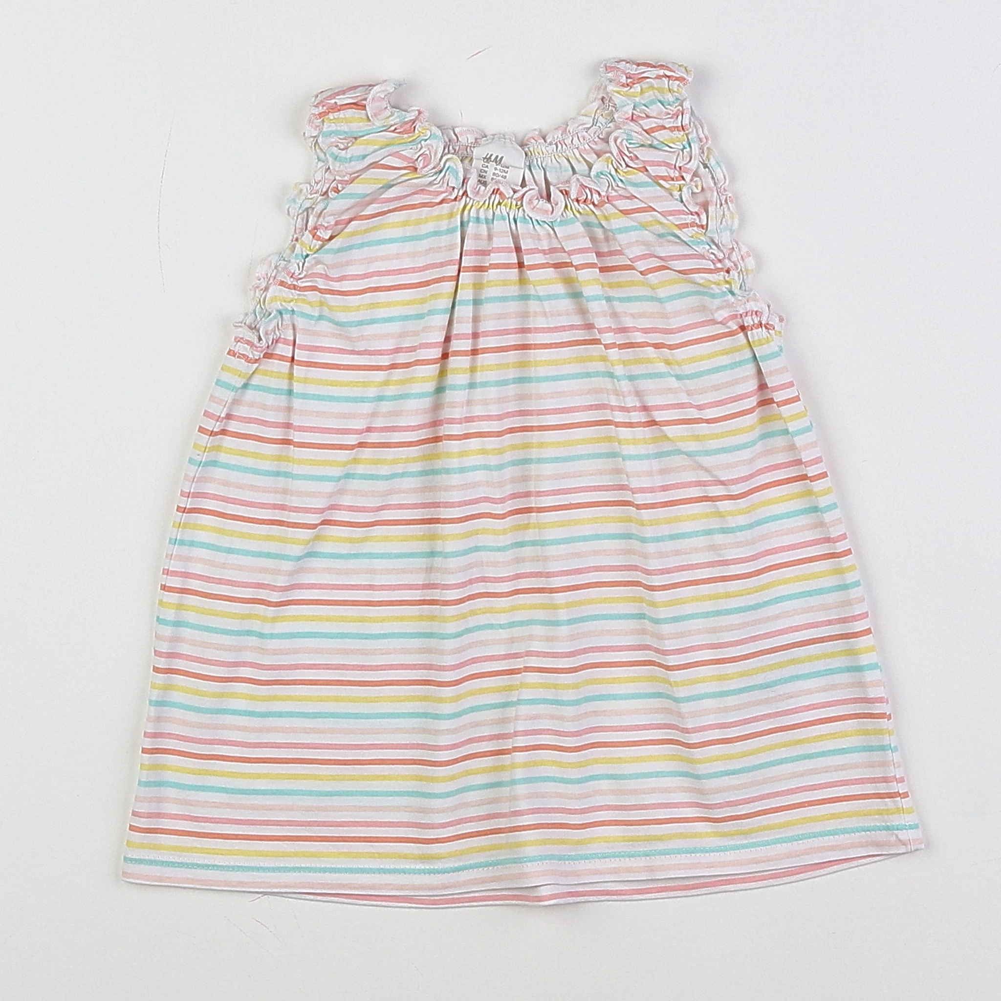 H&M - robe multicolore - 9/12 mois