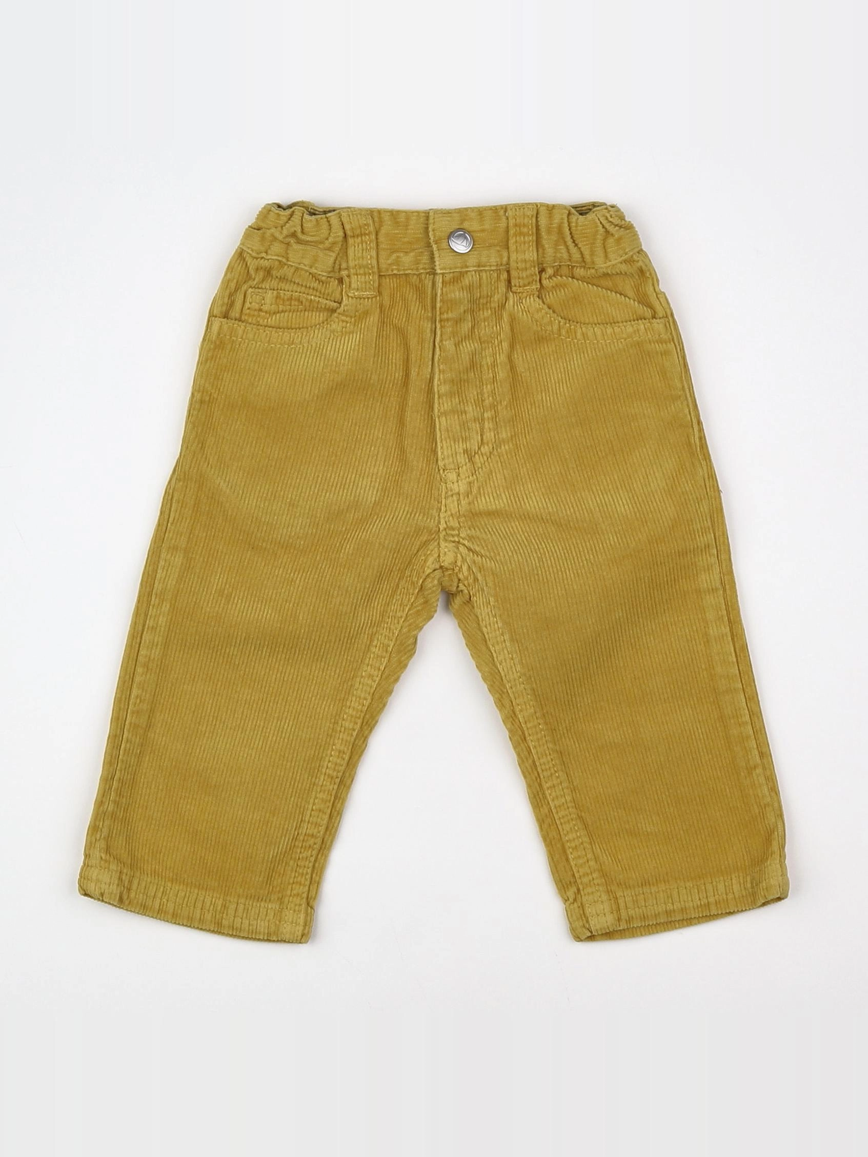 Petit Bateau - pantalon jaune - 6 mois