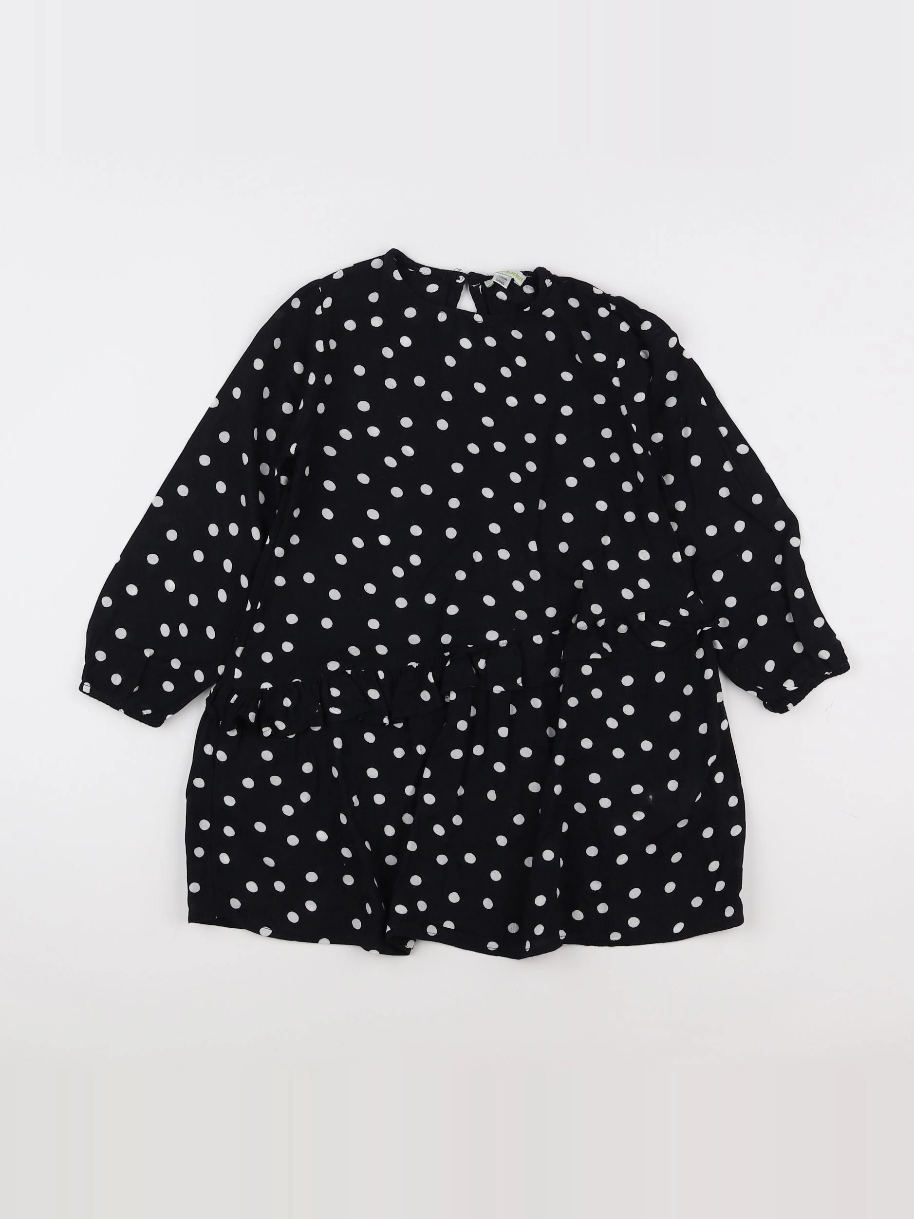 Vertbaudet - robe noir, blanc - 5 ans