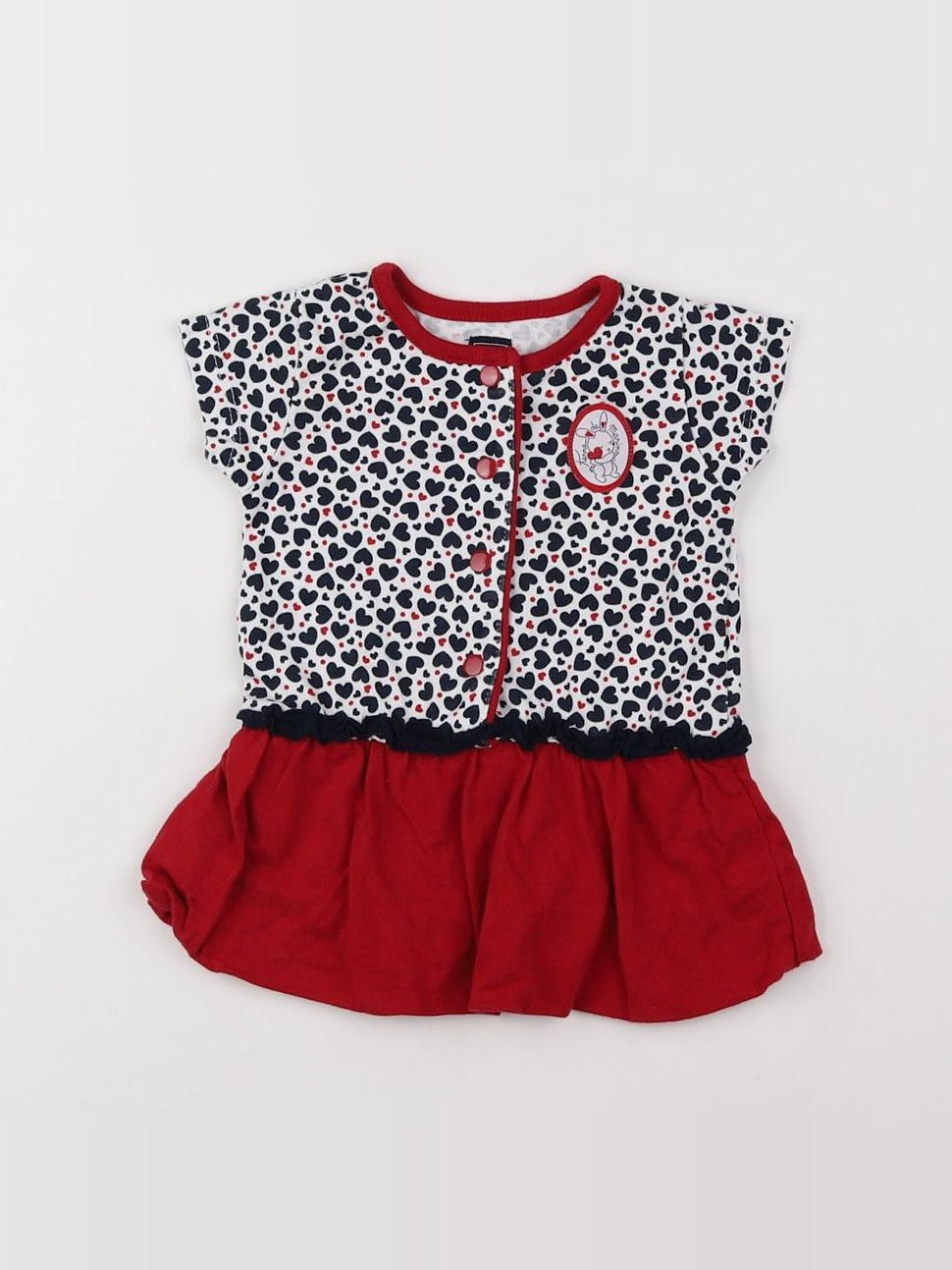 Terre de marins - robe bleu, rouge - 3 mois