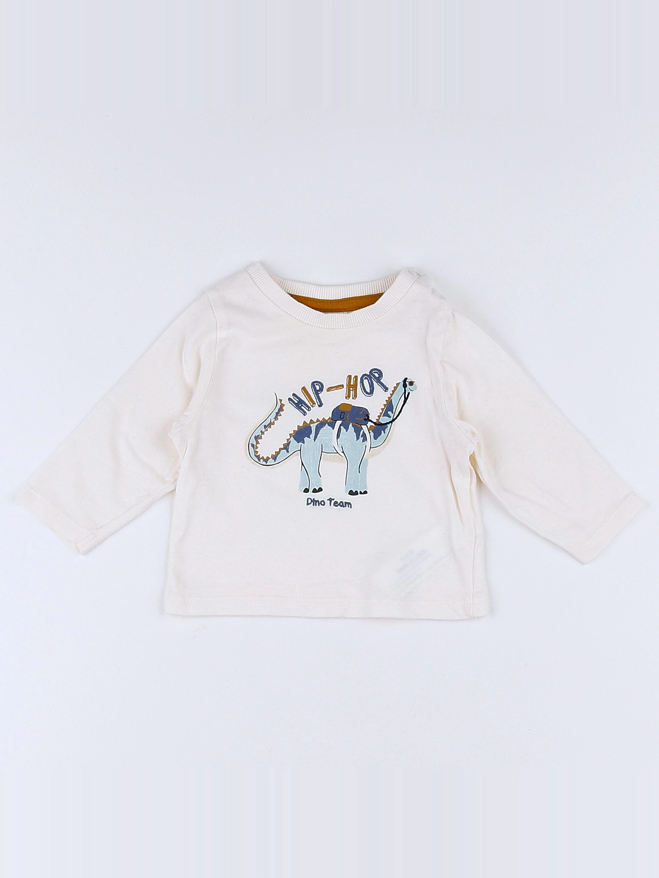 Tape à l'oeil - tee-shirt beige - 3 mois