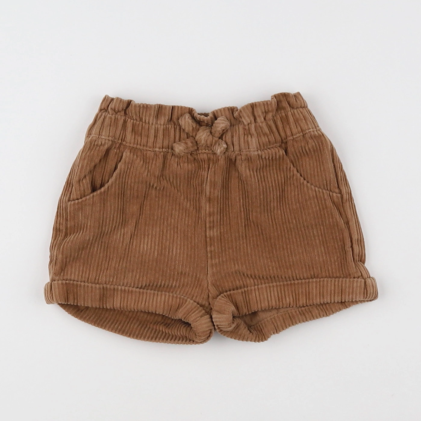 Vertbaudet - short marron - 6 mois