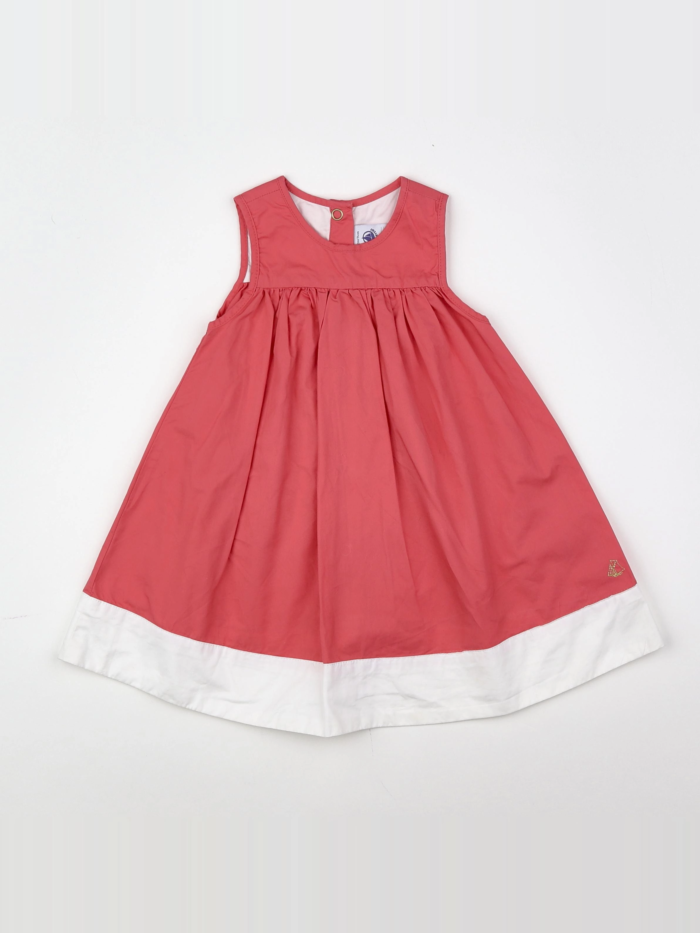 Petit Bateau - robe rose - 12 mois