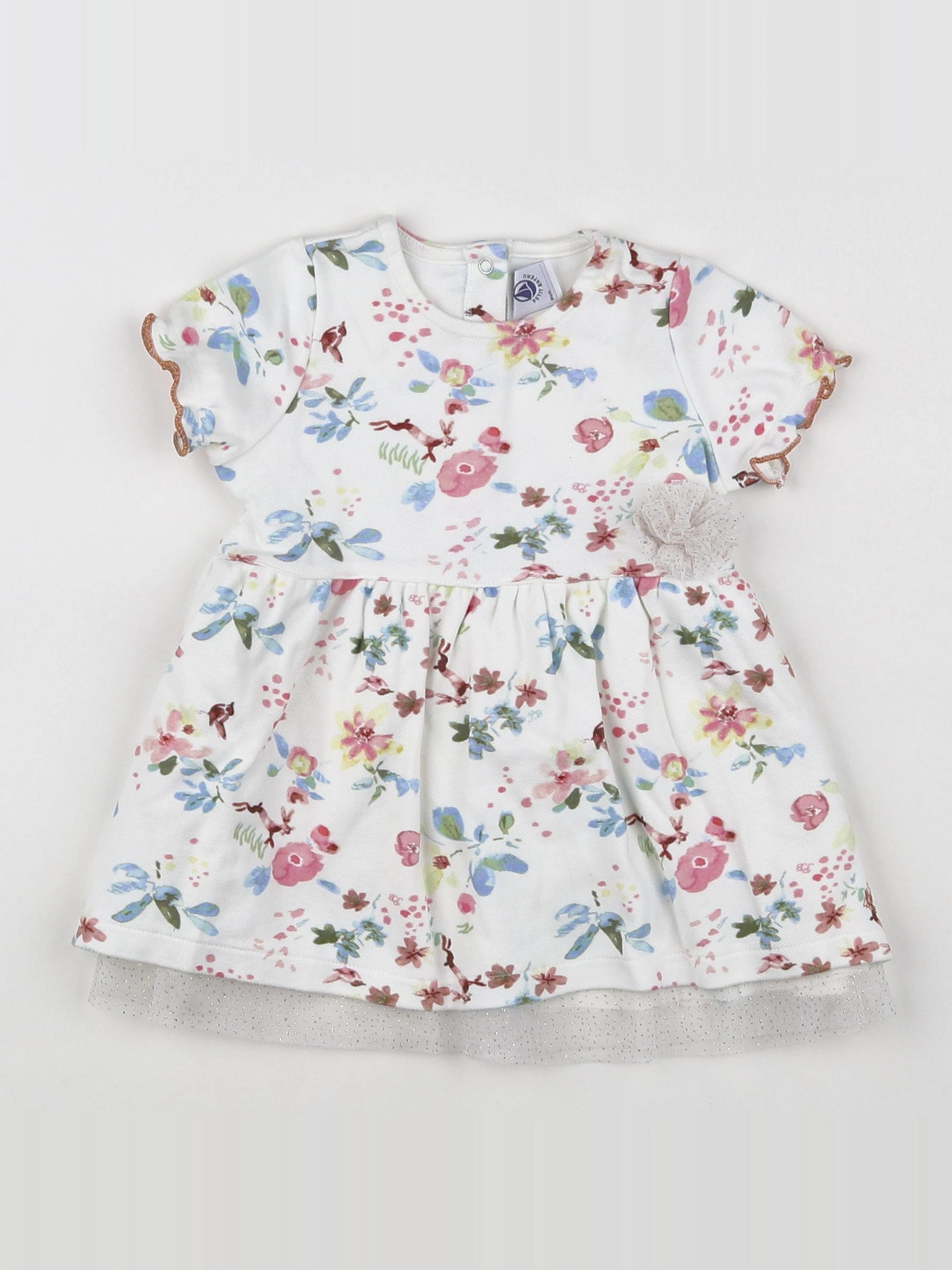 Petit Bateau - robe multicolore - 6 mois