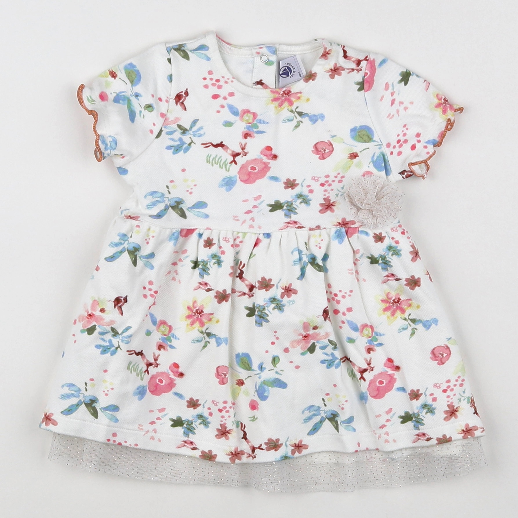 Petit Bateau - robe multicolore - 6 mois