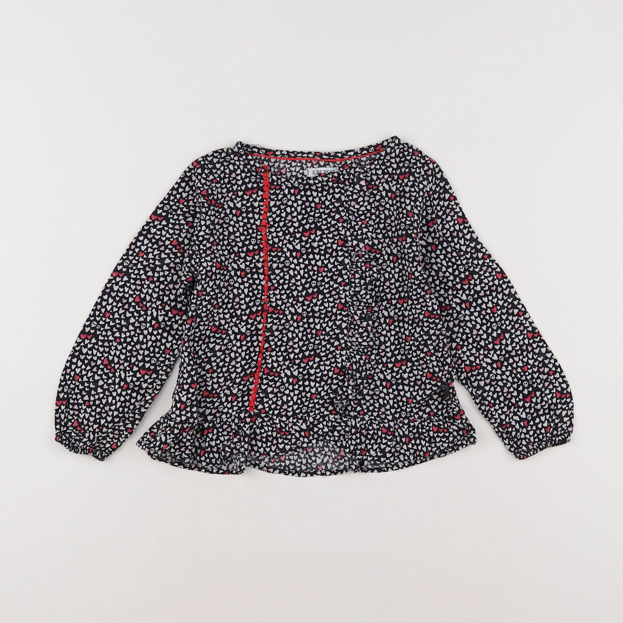 IKKS - blouse noir, blanc - 2 ans