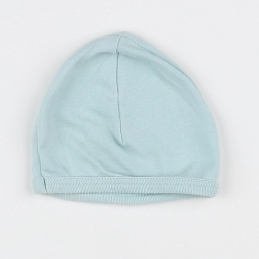 Petit Bateau - bonnet de naissance bleu - 3/6 mois