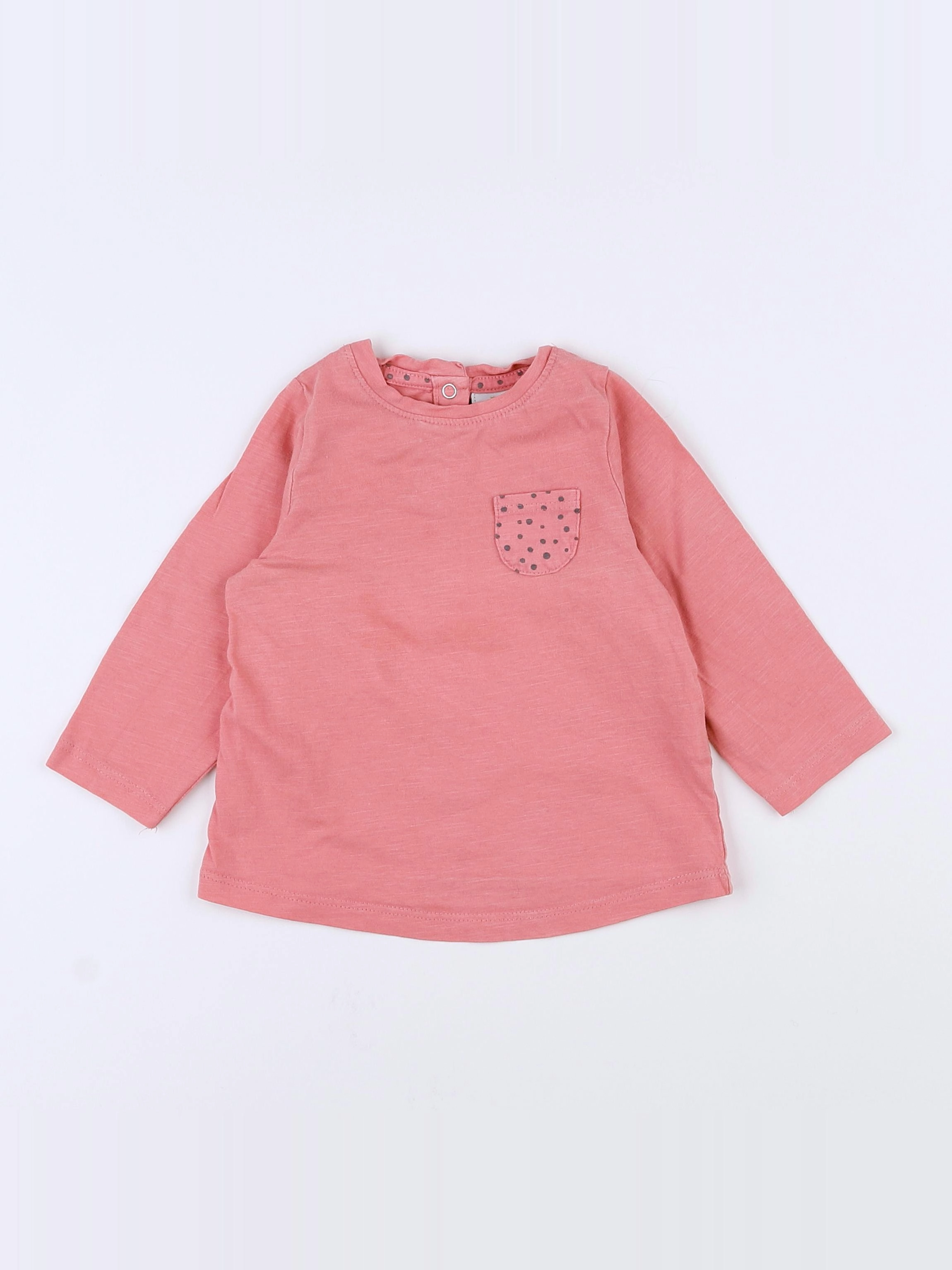 Tape à l'oeil - tee-shirt rose - 6 mois