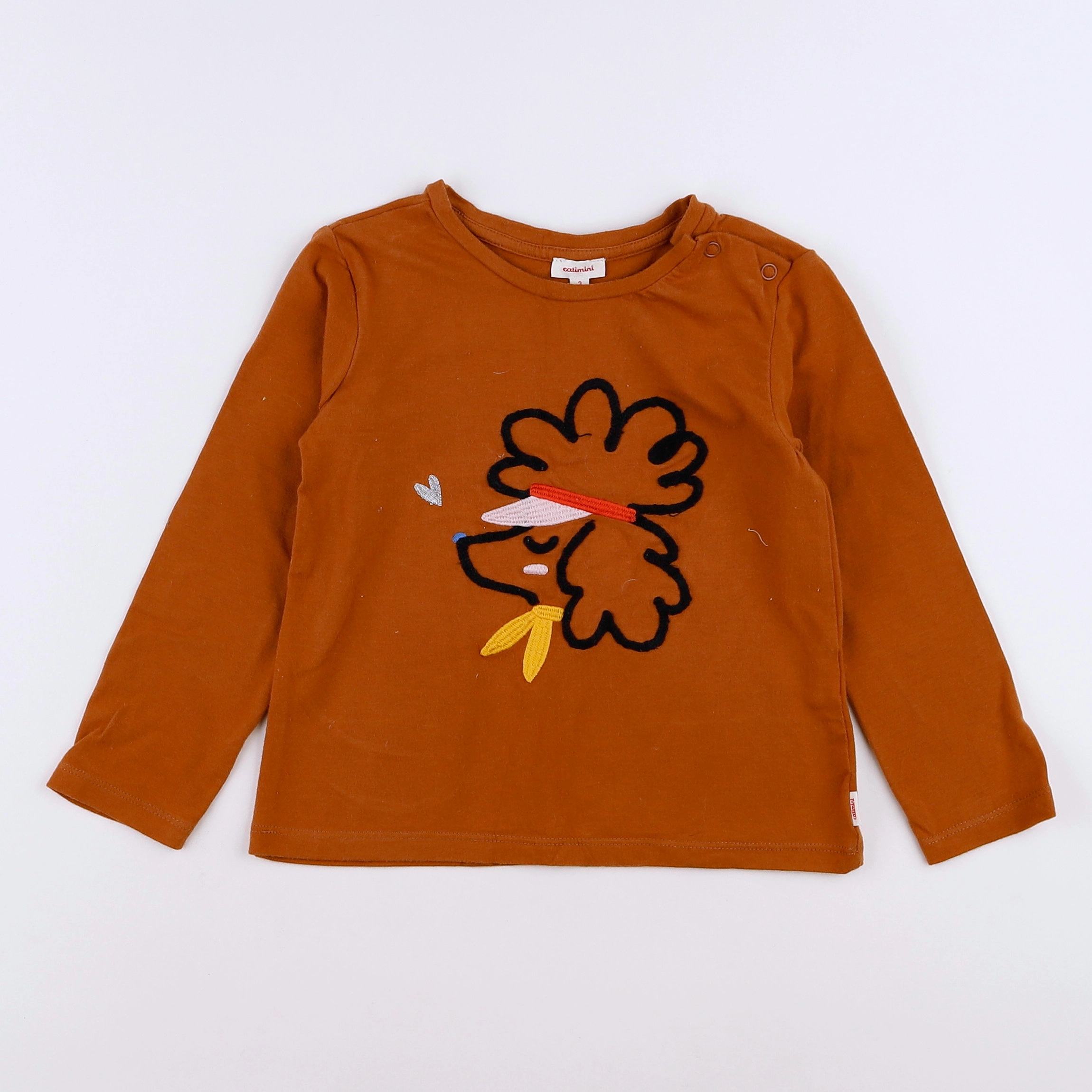 Catimini - tee-shirt marron - 3 mois