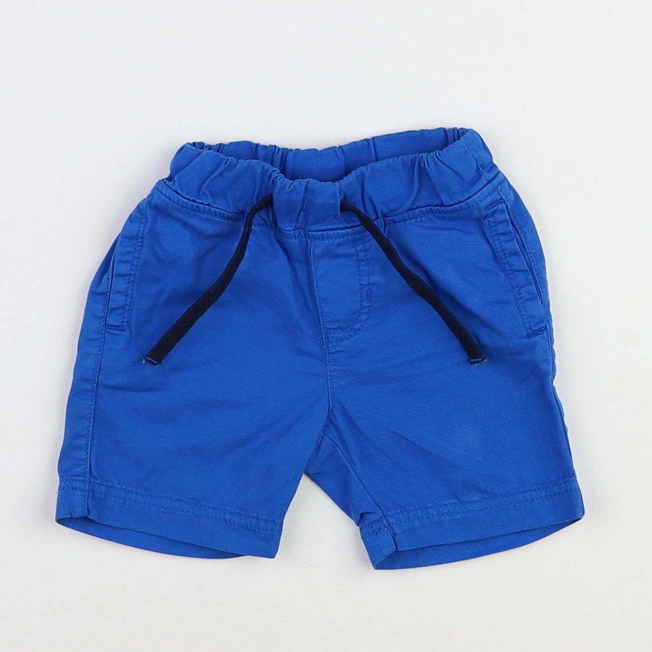 Petit Bateau - short bleu - 12 mois