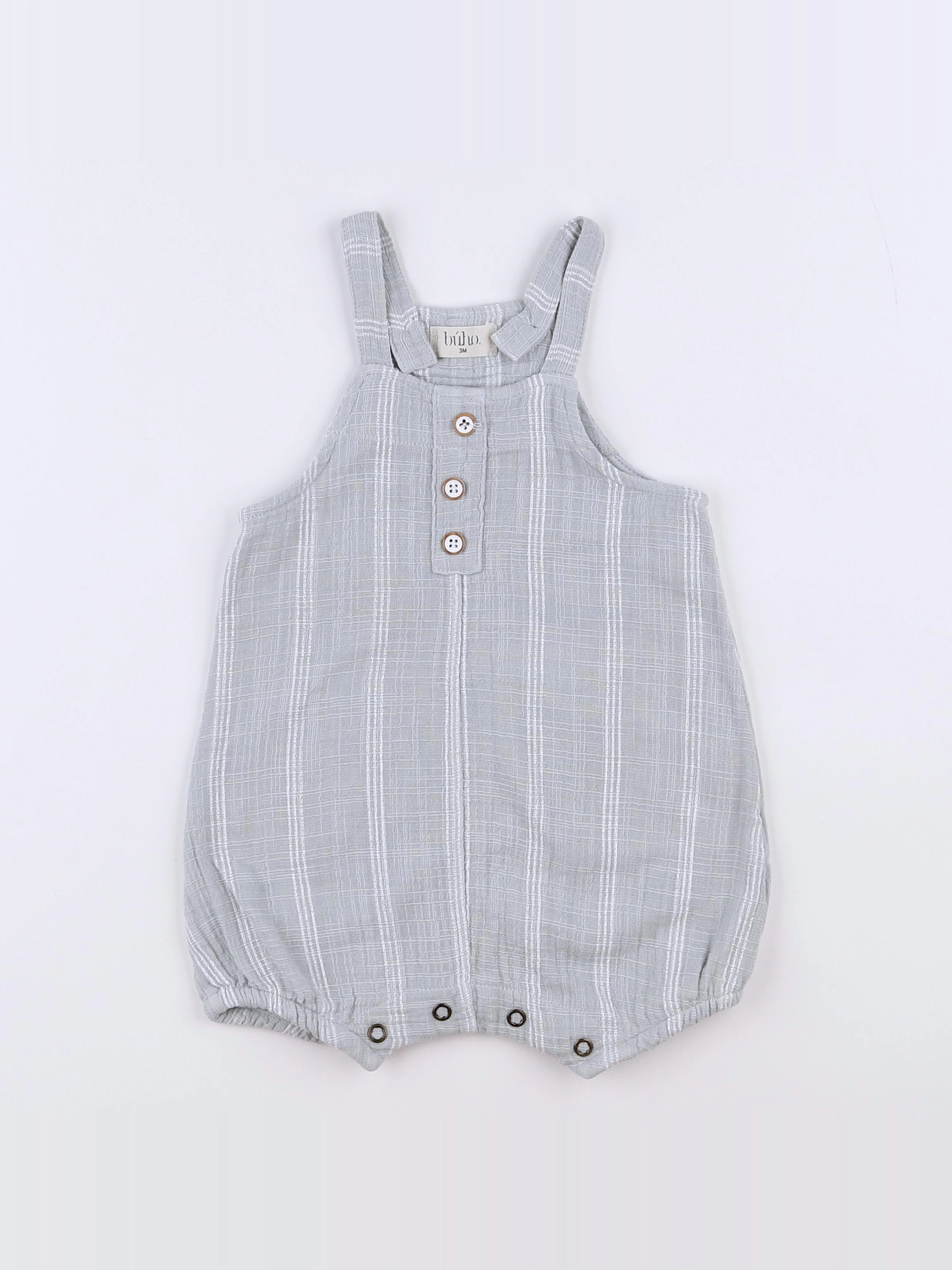 Buho - combinaison gris, blanc - 3 mois
